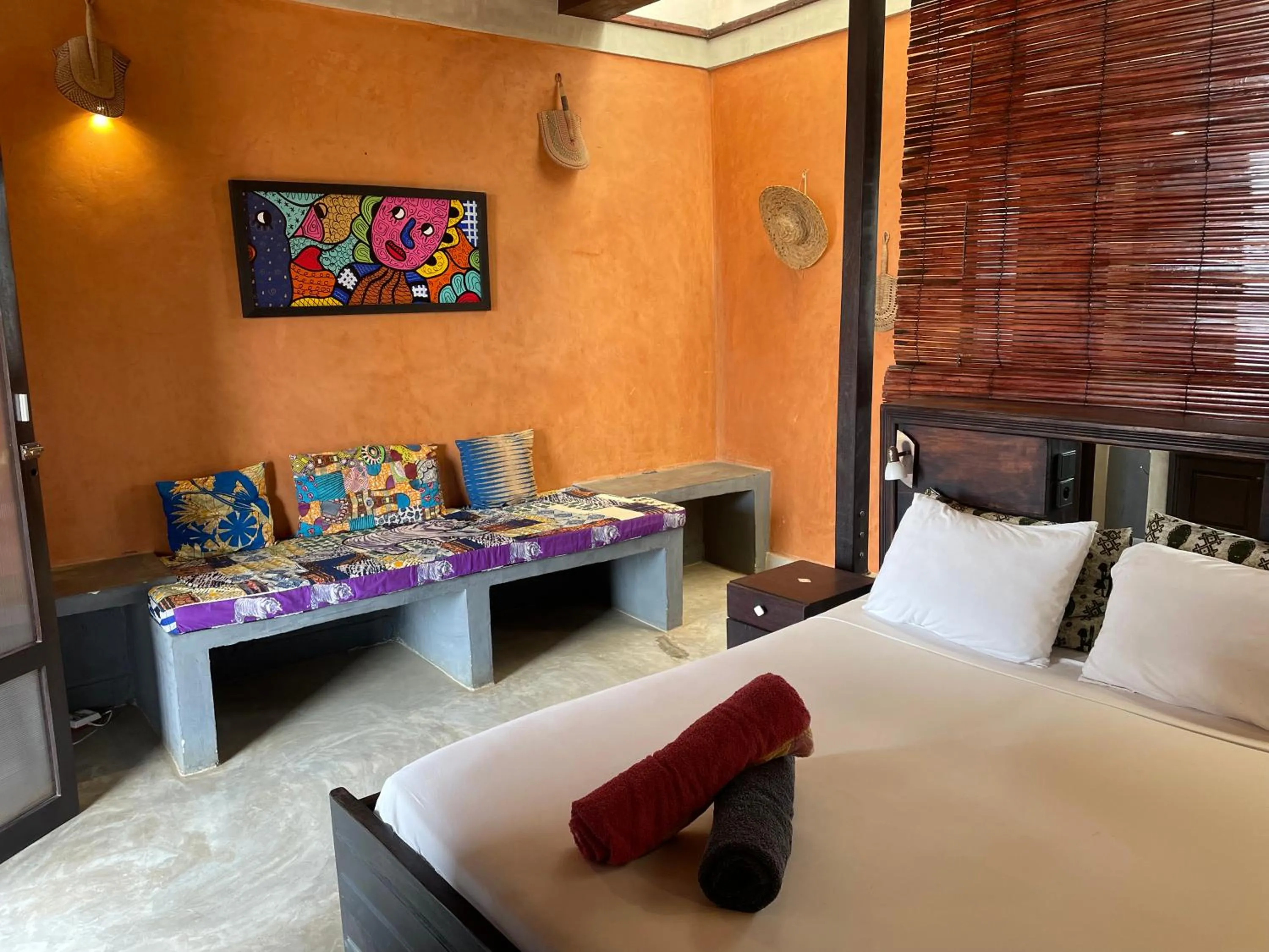 Bed in La Maison Bleue Lome