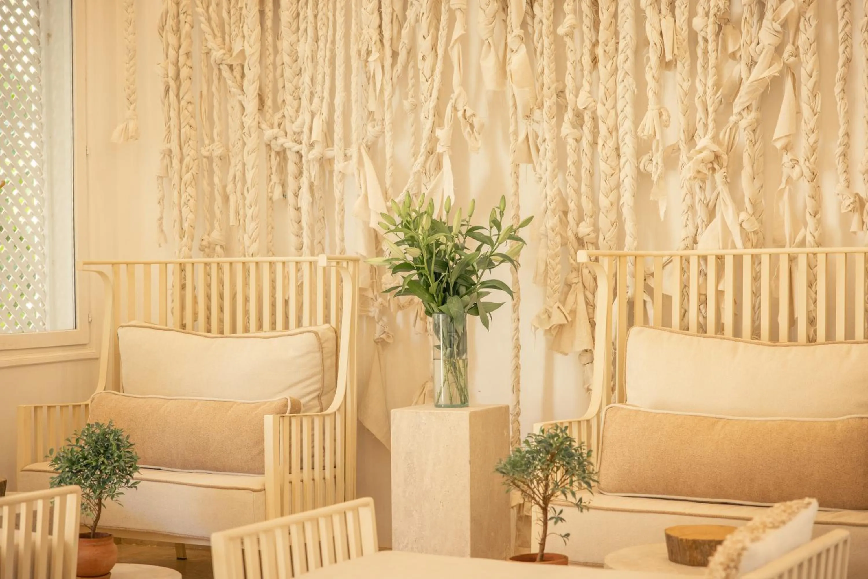 Lobby or reception in Les Palmiers Boutique Hôtel & Spa