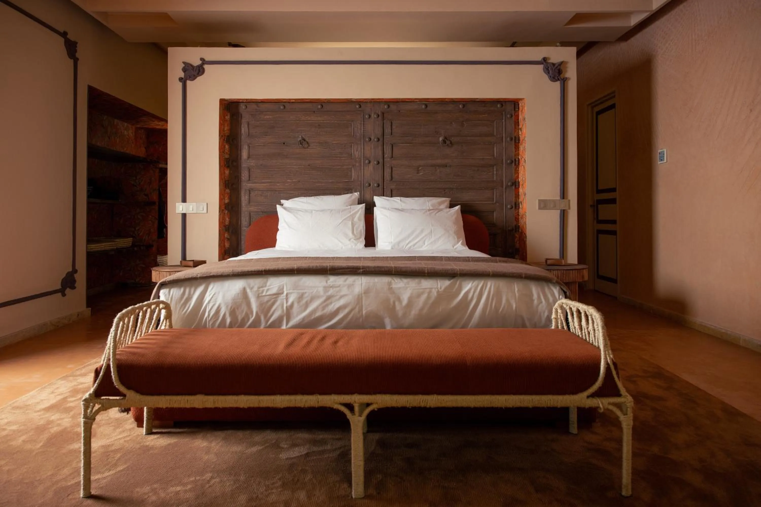 Bed in Les Palmiers Boutique Hôtel & Spa