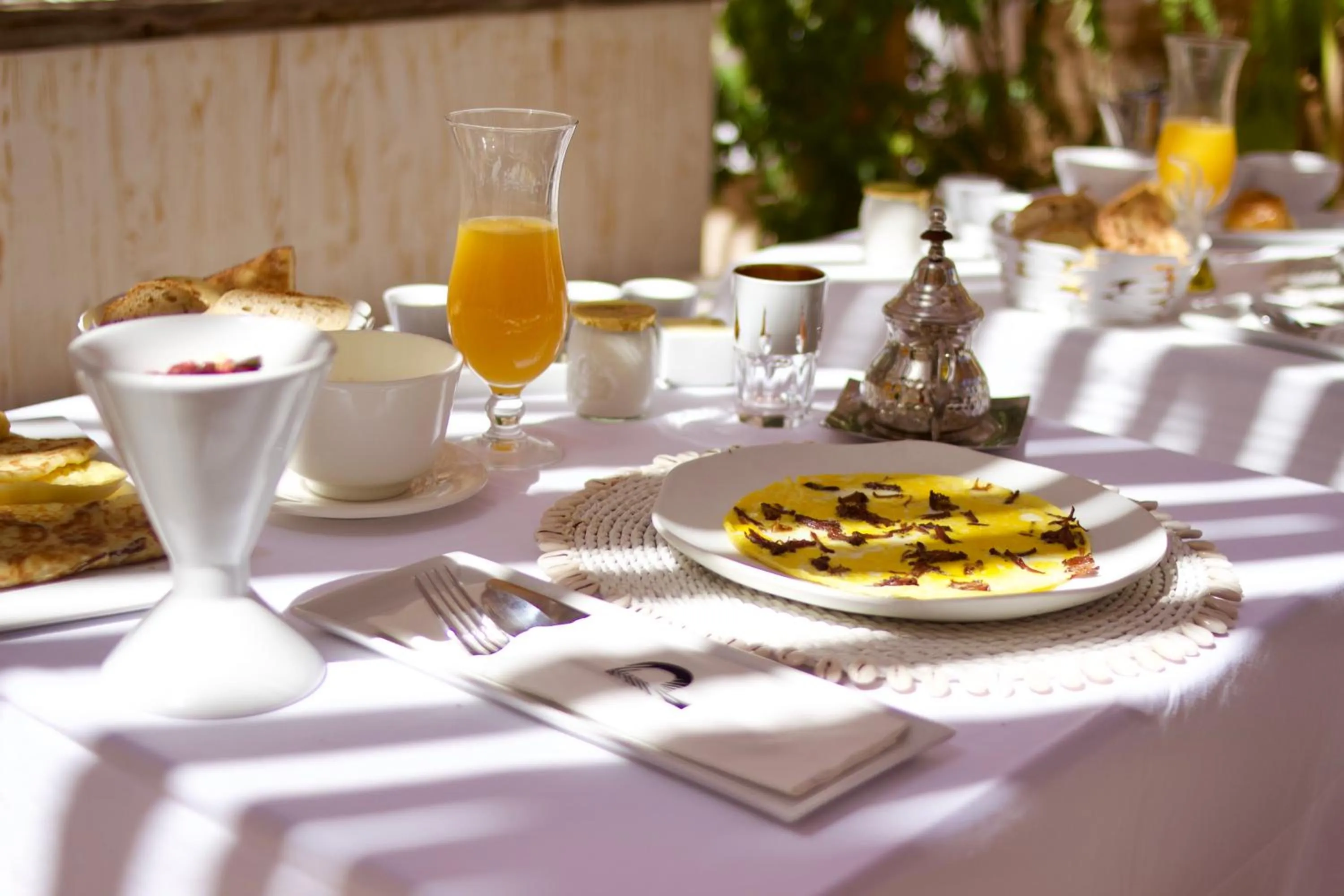 Breakfast in Les Palmiers Boutique Hôtel & Spa