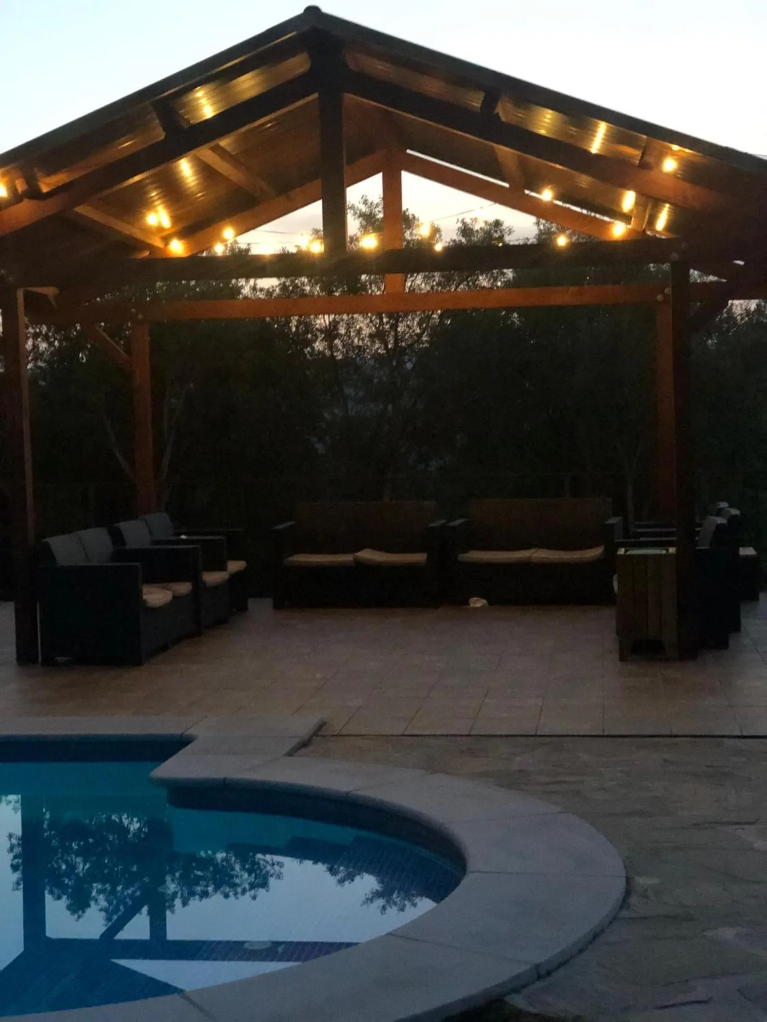 Pool view in Can Pobric