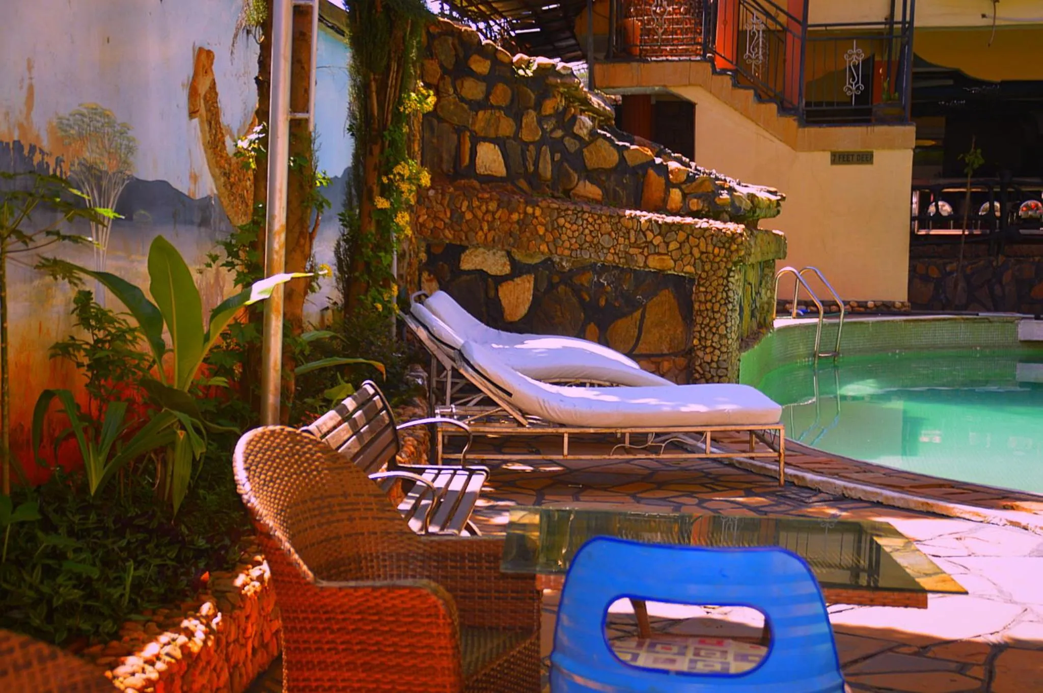 Swimming pool in Aturukan Hotel