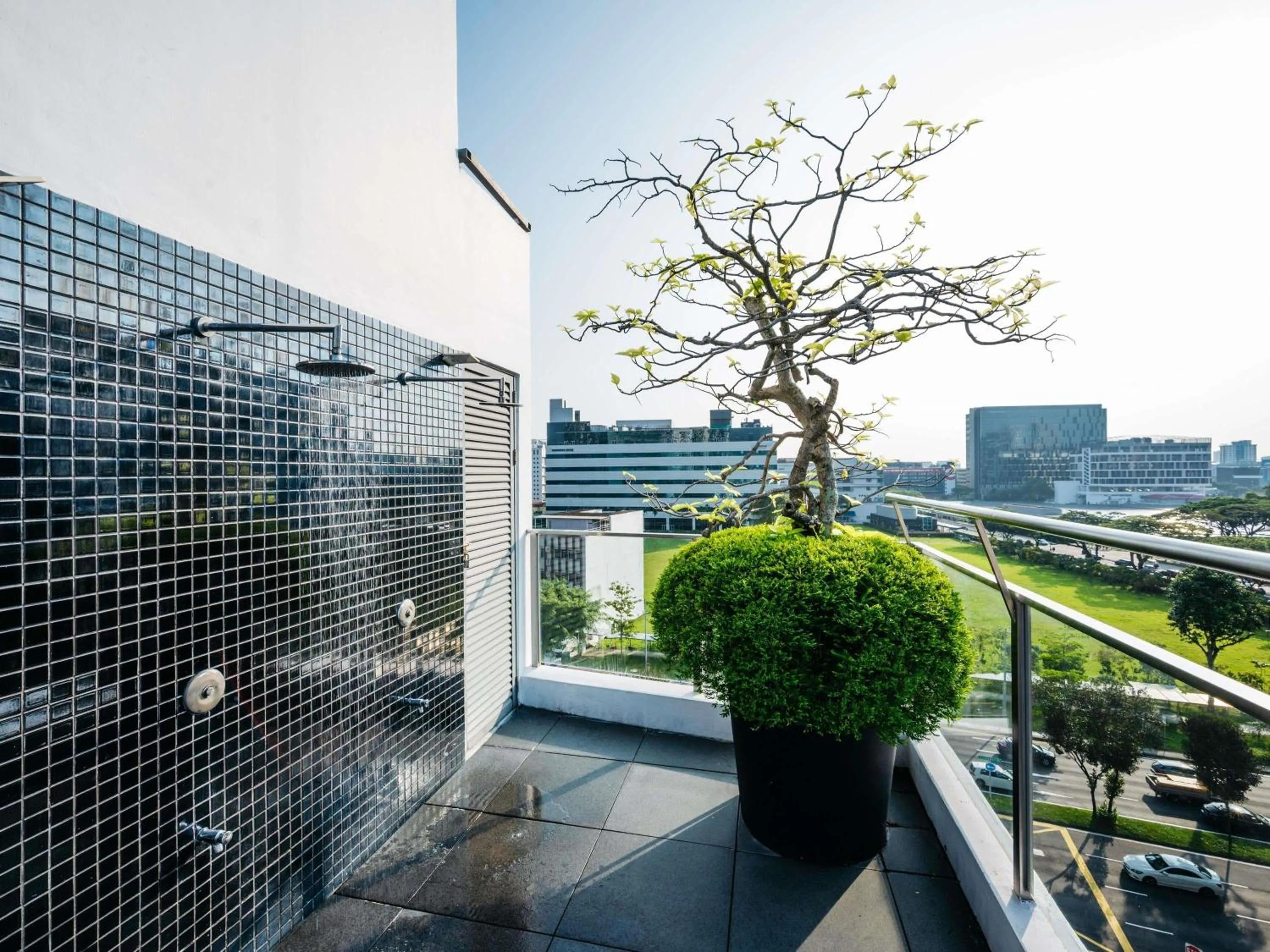 Pool view in Mercure Singapore Tyrwhitt