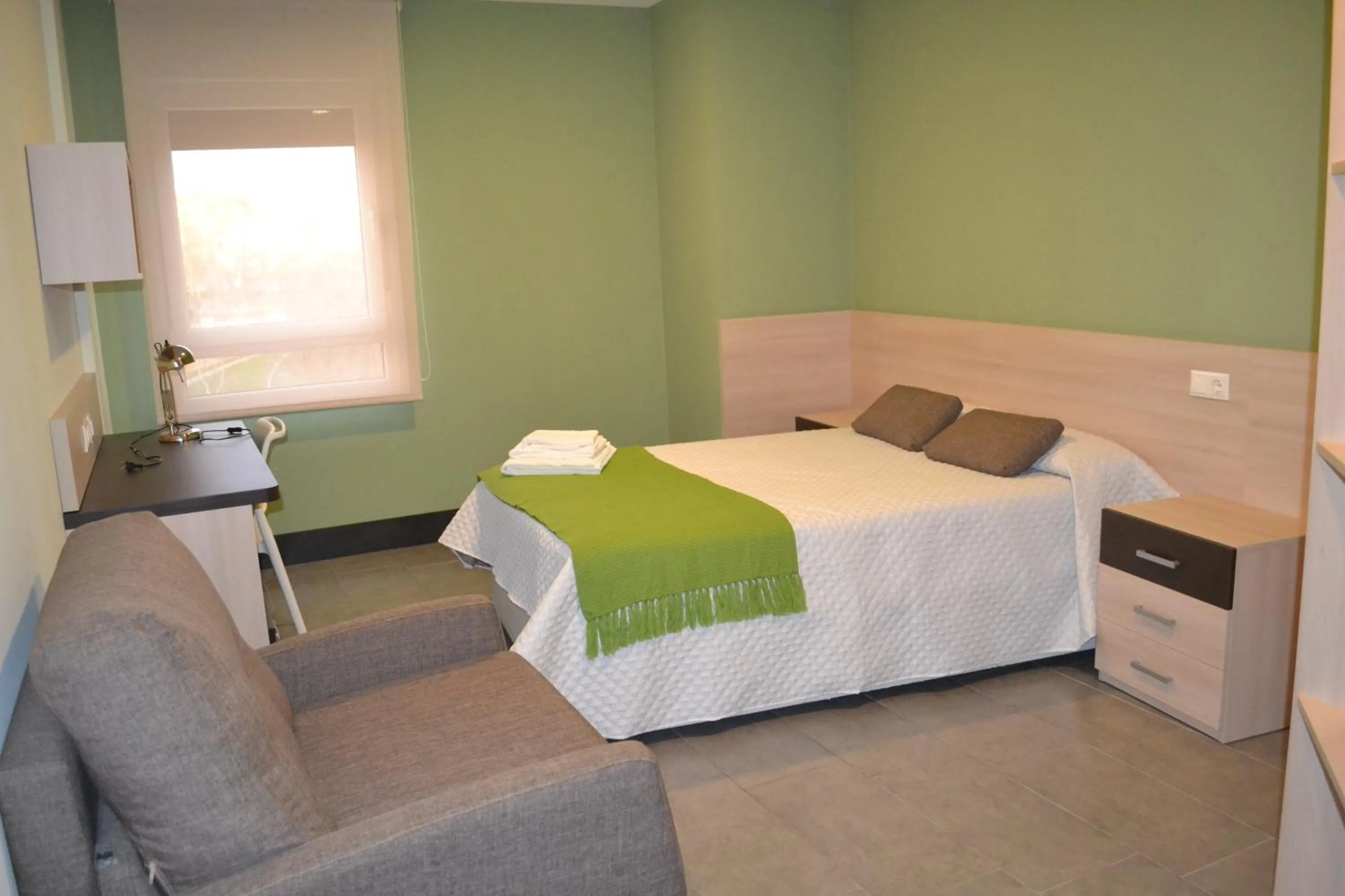 Photo of the whole room, Bed in The Factory Residence Hall
