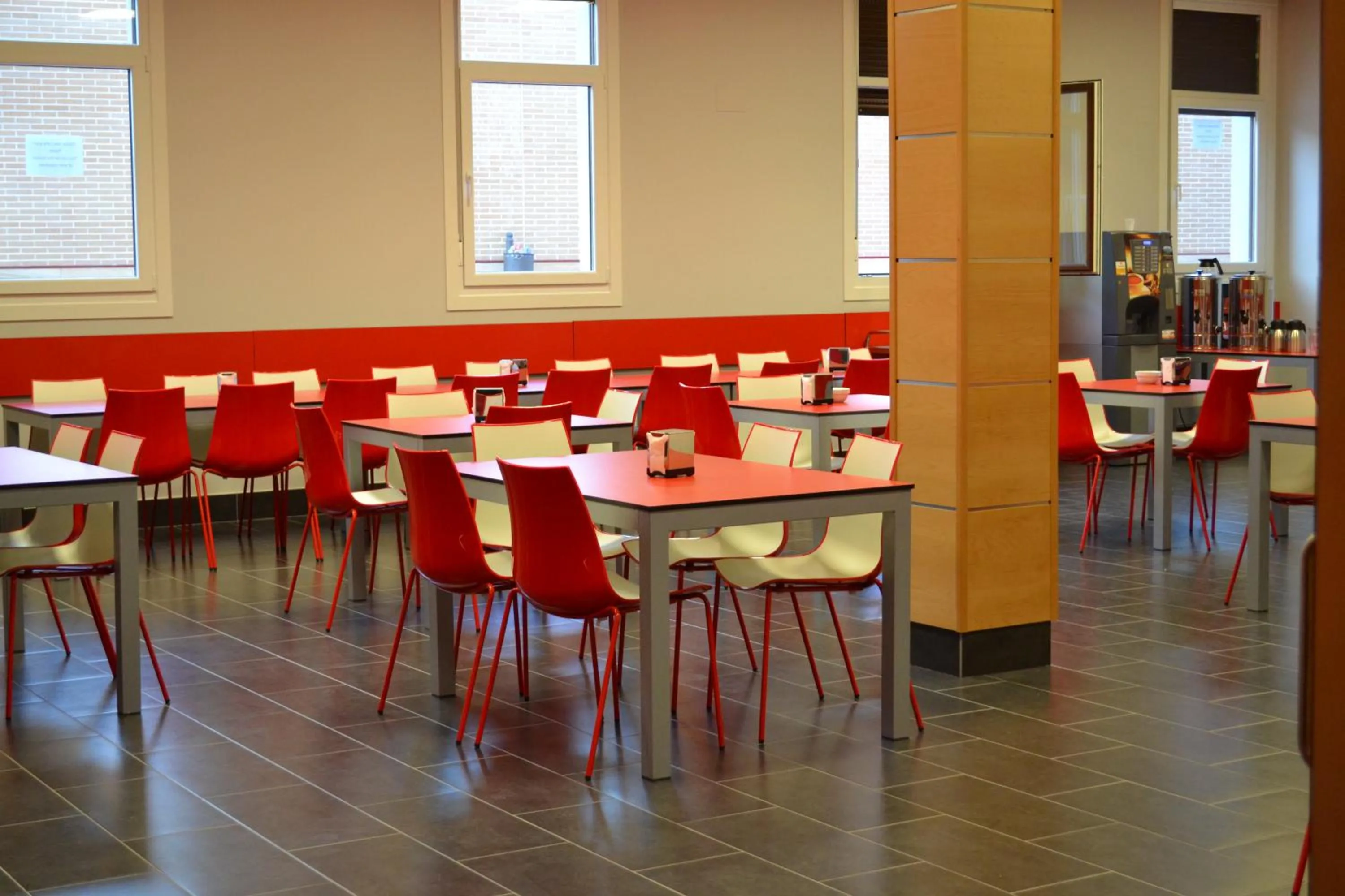 Dining area in The Factory Residence Hall