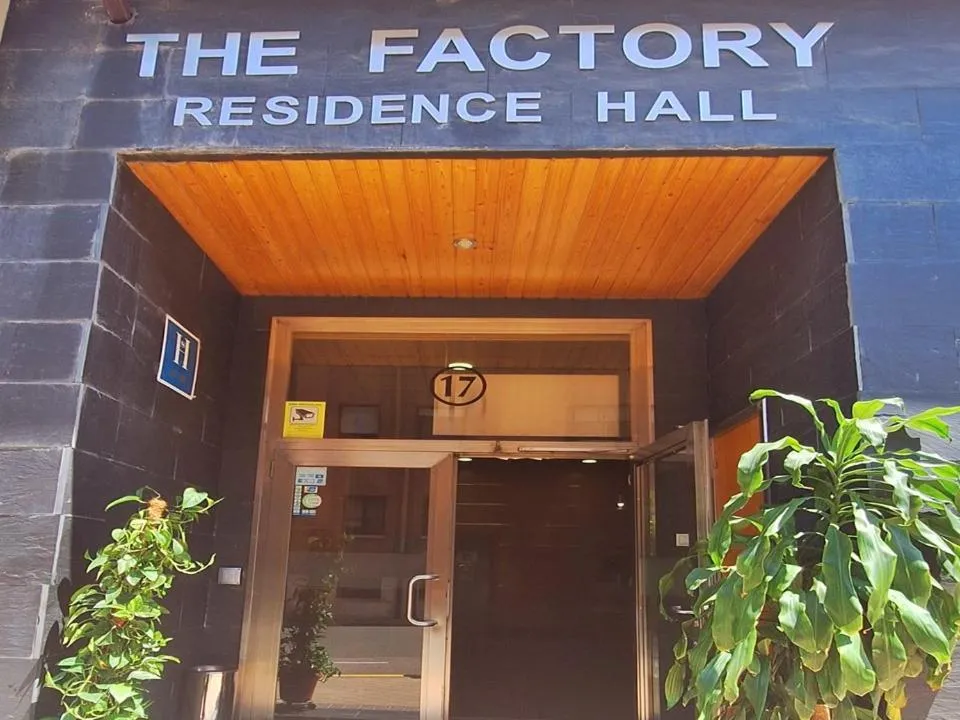 Facade/entrance in The Factory Residence Hall