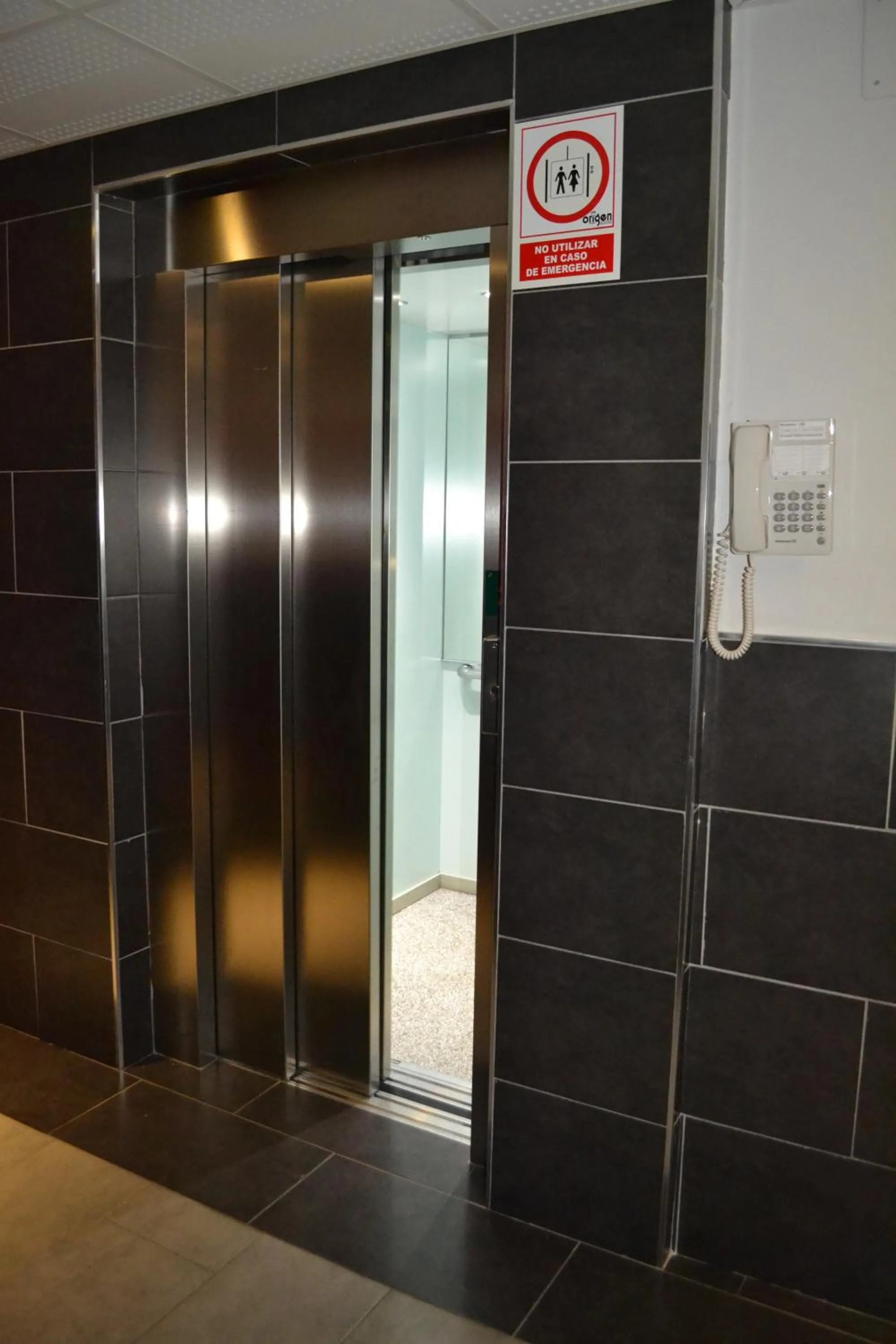elevator in The Factory Residence Hall