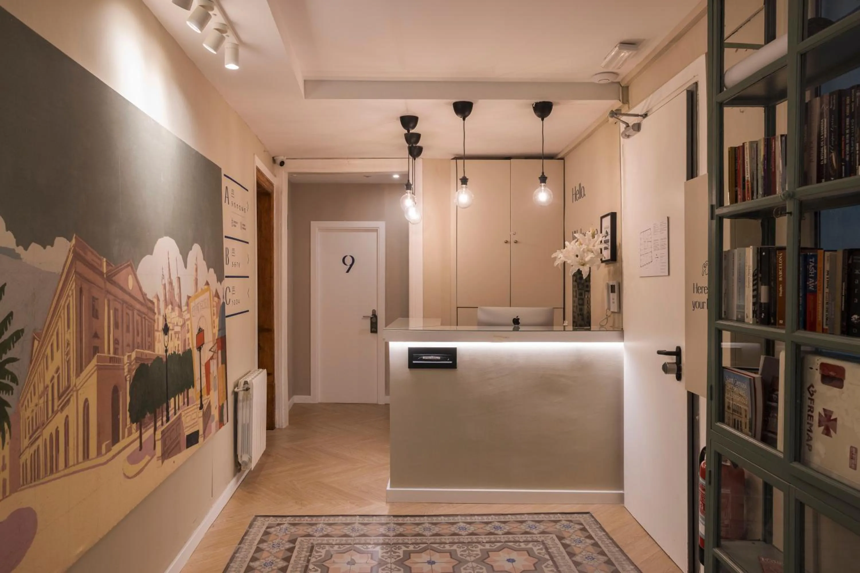 Lobby or reception in Hostal Sol y K