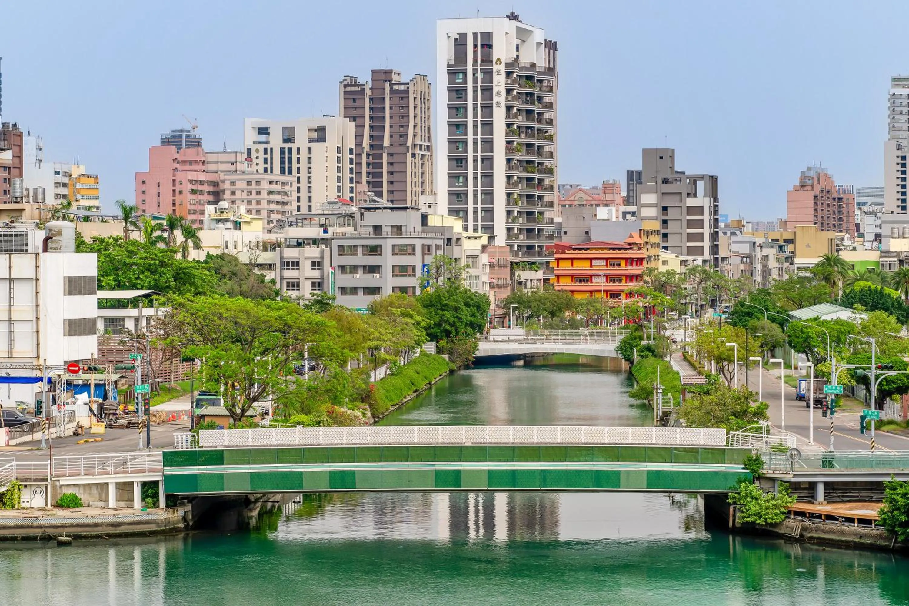 City view in CHECK inn Express Kaohsiung Love River