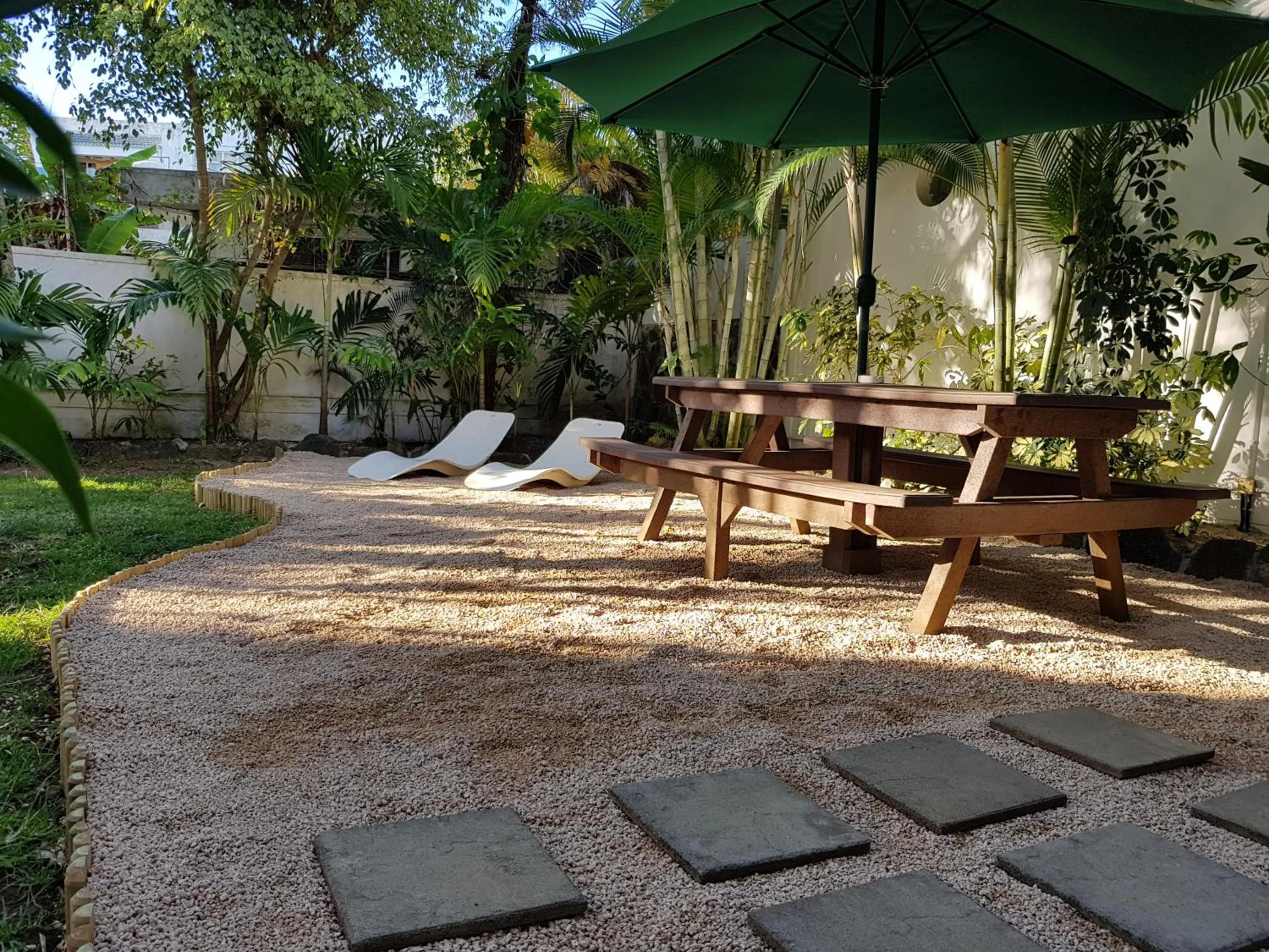 Patio in La Perla Holiday Apartments