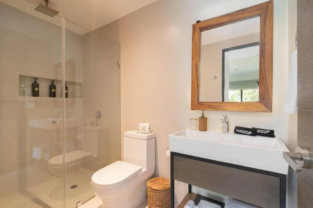 Shower in SunsetviewPH+PrivPool+Near Beach&Town+Rooftop+50mb
