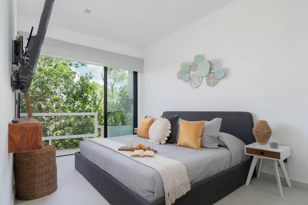 Photo of the whole room, Bed in SunsetviewPH+PrivPool+Near Beach&Town+Rooftop+50mb