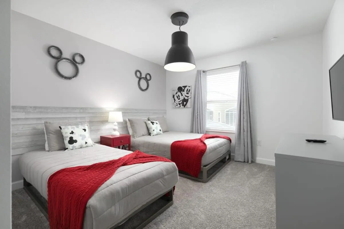 Bed in Chic Modern Home- Mickey & Star Wars Magic