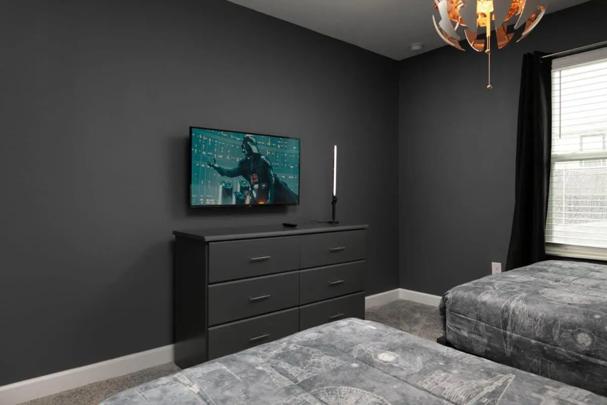 Bed in Chic Modern Home- Mickey & Star Wars Magic