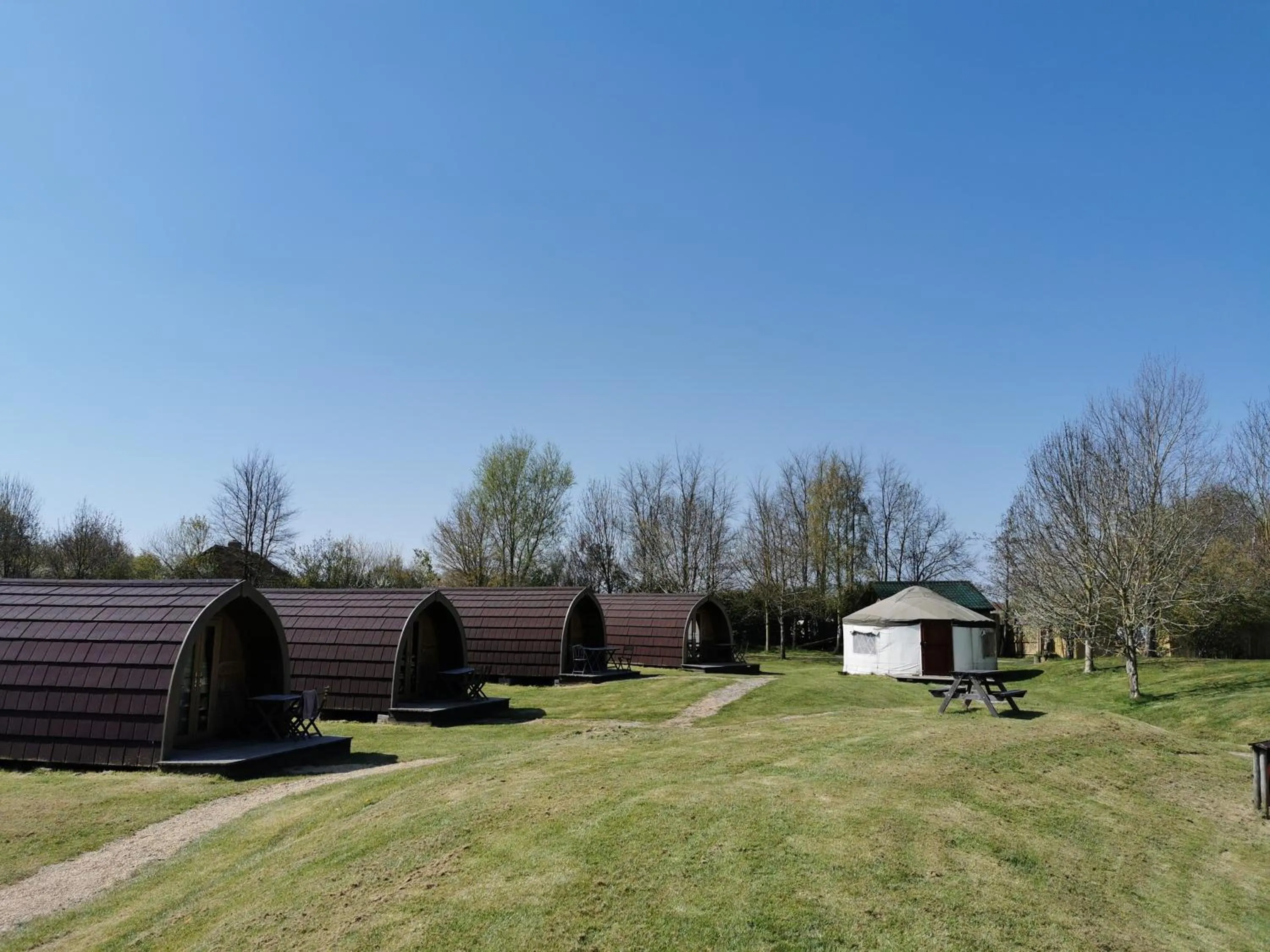 BBQ facilities in Wall Eden Farm - Luxury Log Cabins and Glamping