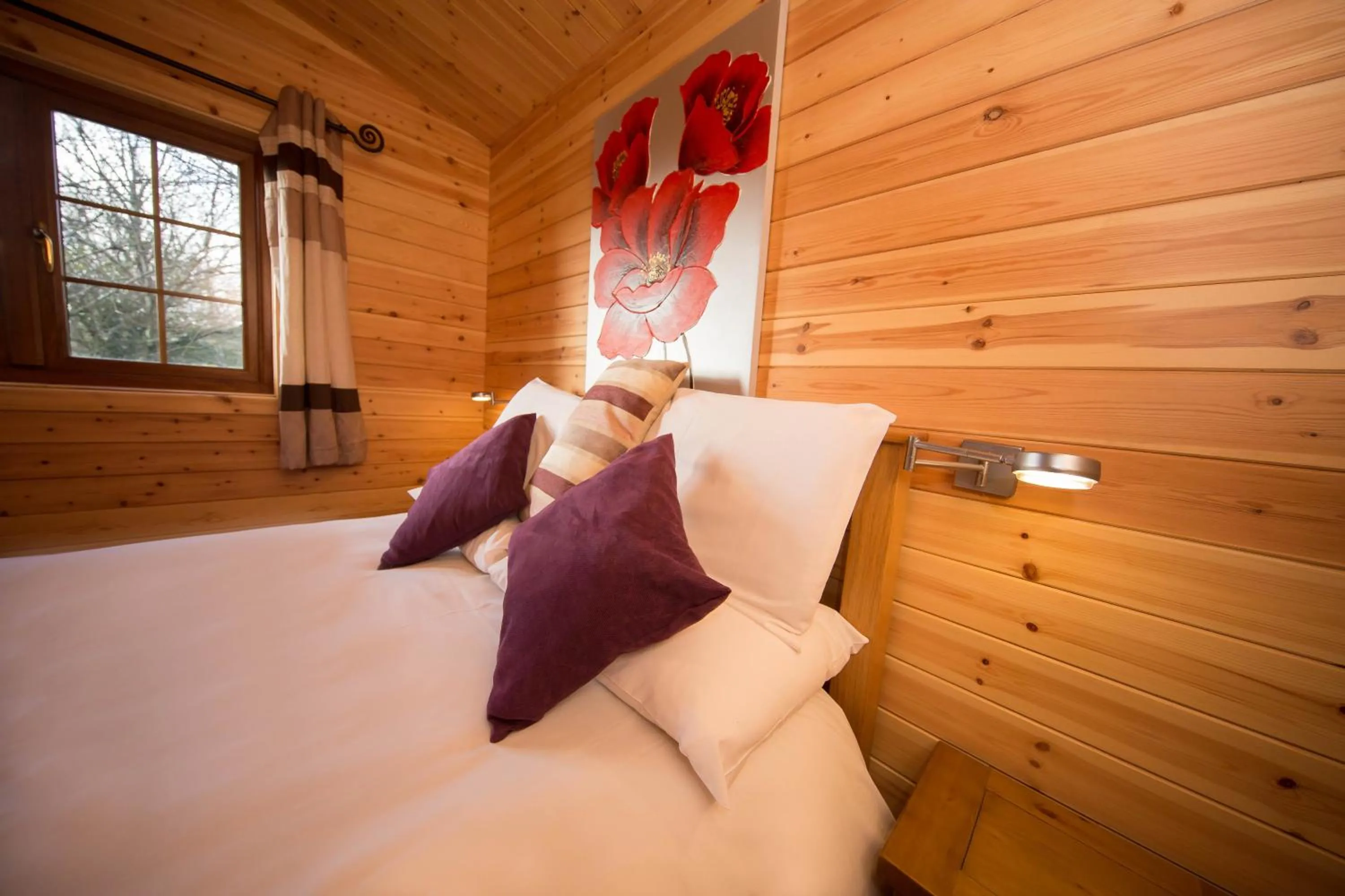 Bed in Wall Eden Farm - Luxury Log Cabins and Glamping