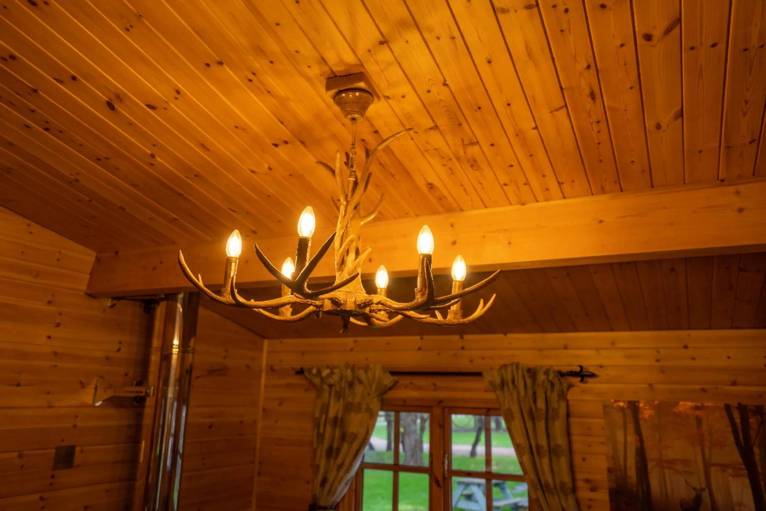 Living room in Wall Eden Farm - Luxury Log Cabins and Glamping