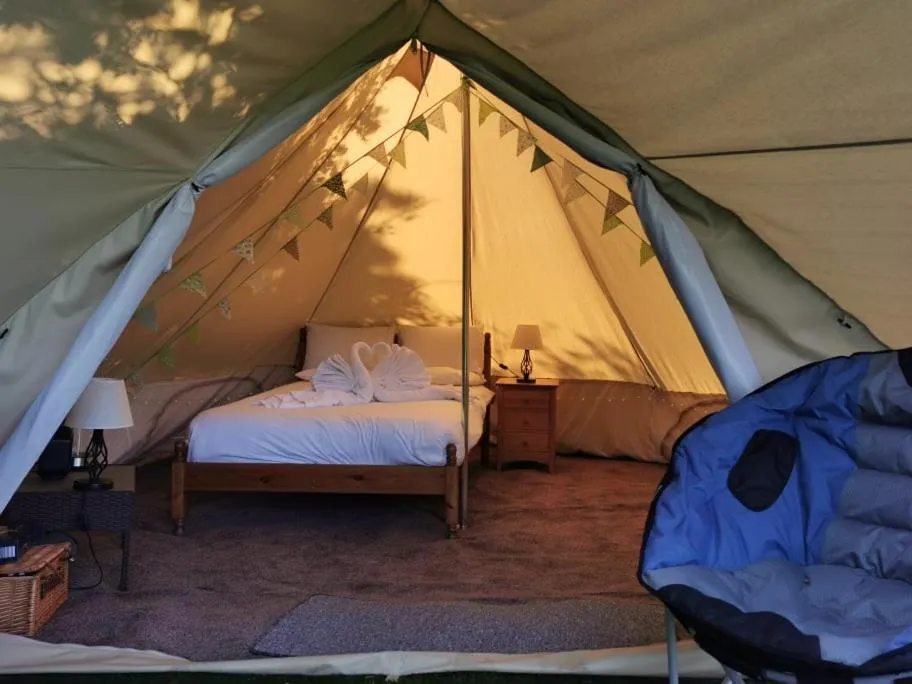 Bed in Wall Eden Farm - Luxury Log Cabins and Glamping