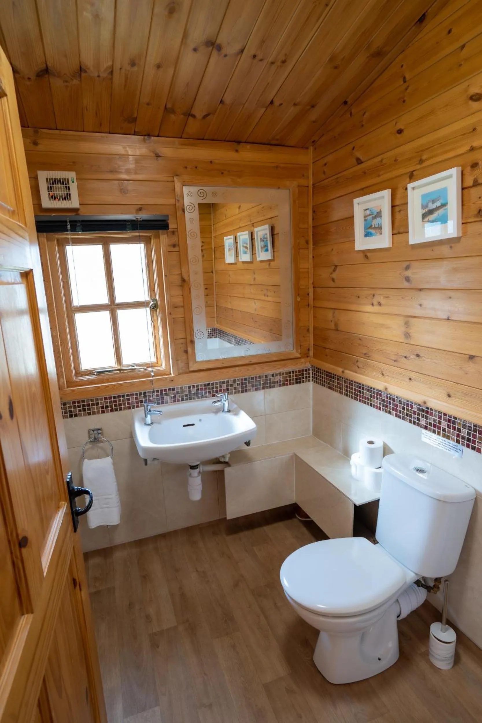 Toilet in Wall Eden Farm - Luxury Log Cabins and Glamping