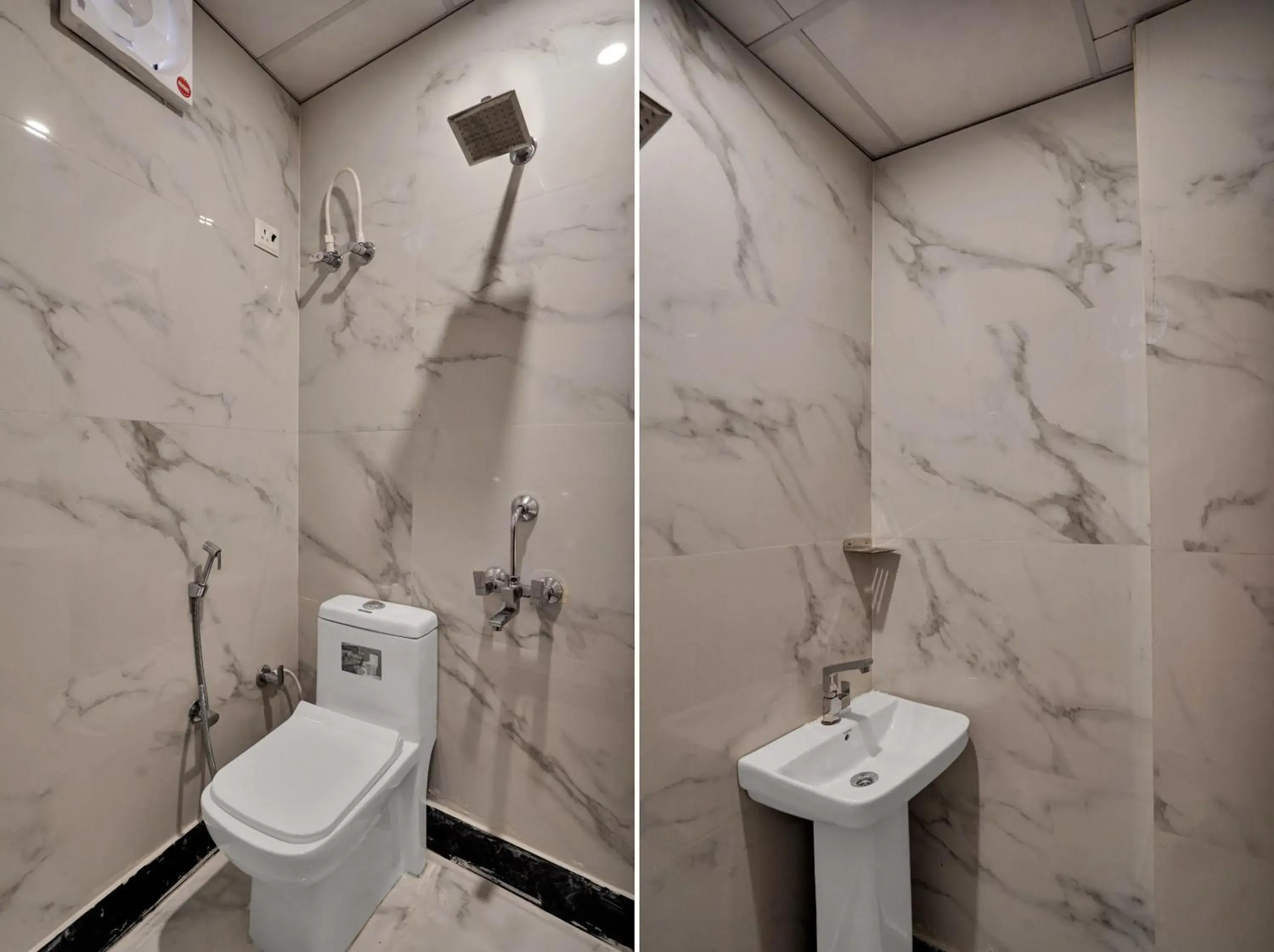 Bathroom in Collection O Trihans Mantion Hotel Bathroom in Collection O Trihans Mantion Hotel