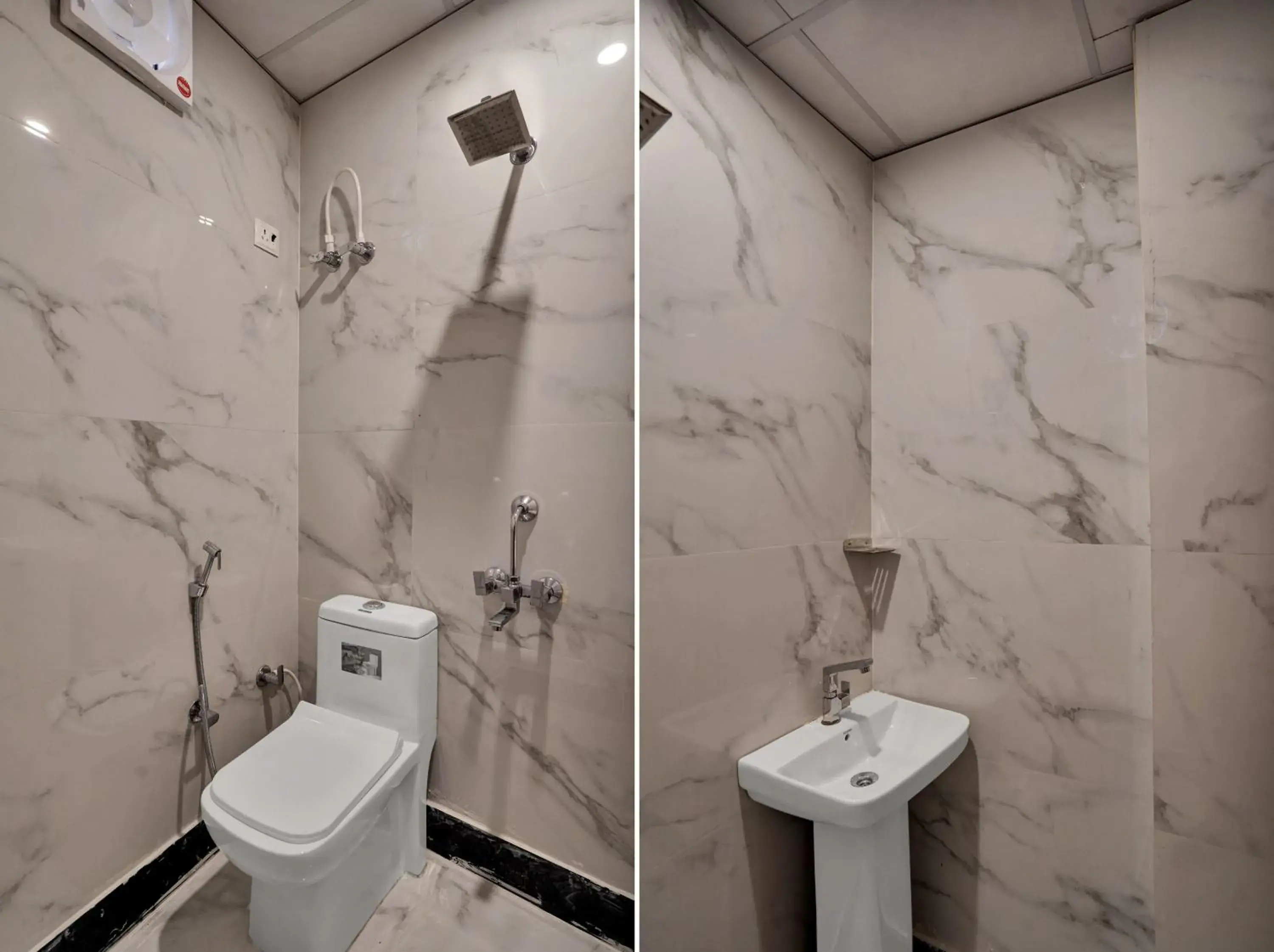 Bathroom in Collection O Trihans Mantion Hotel Bathroom in Collection O Trihans Mantion Hotel