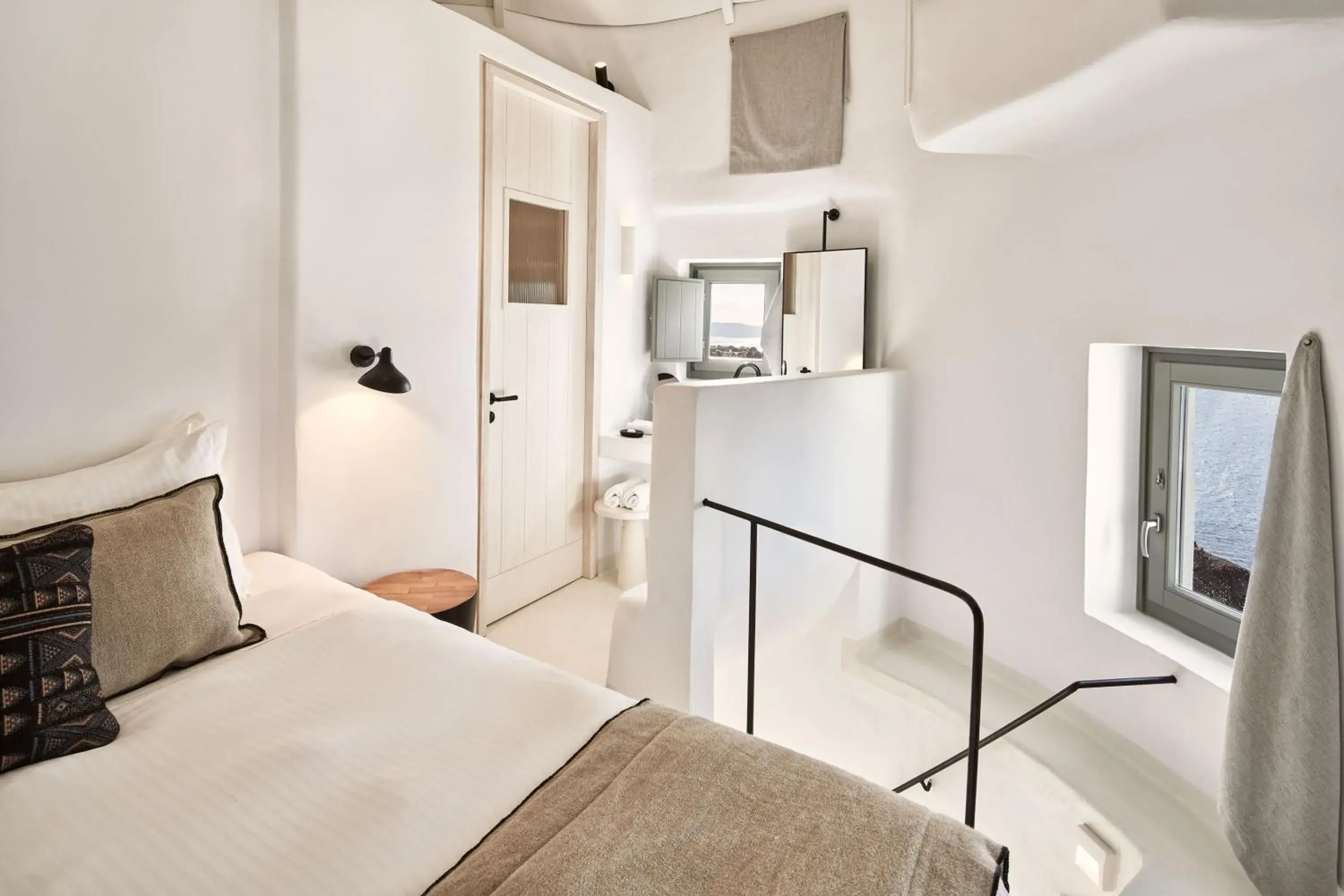 Bathroom, Bed in Charisma Suites Bathroom, Bed in Charisma Suites