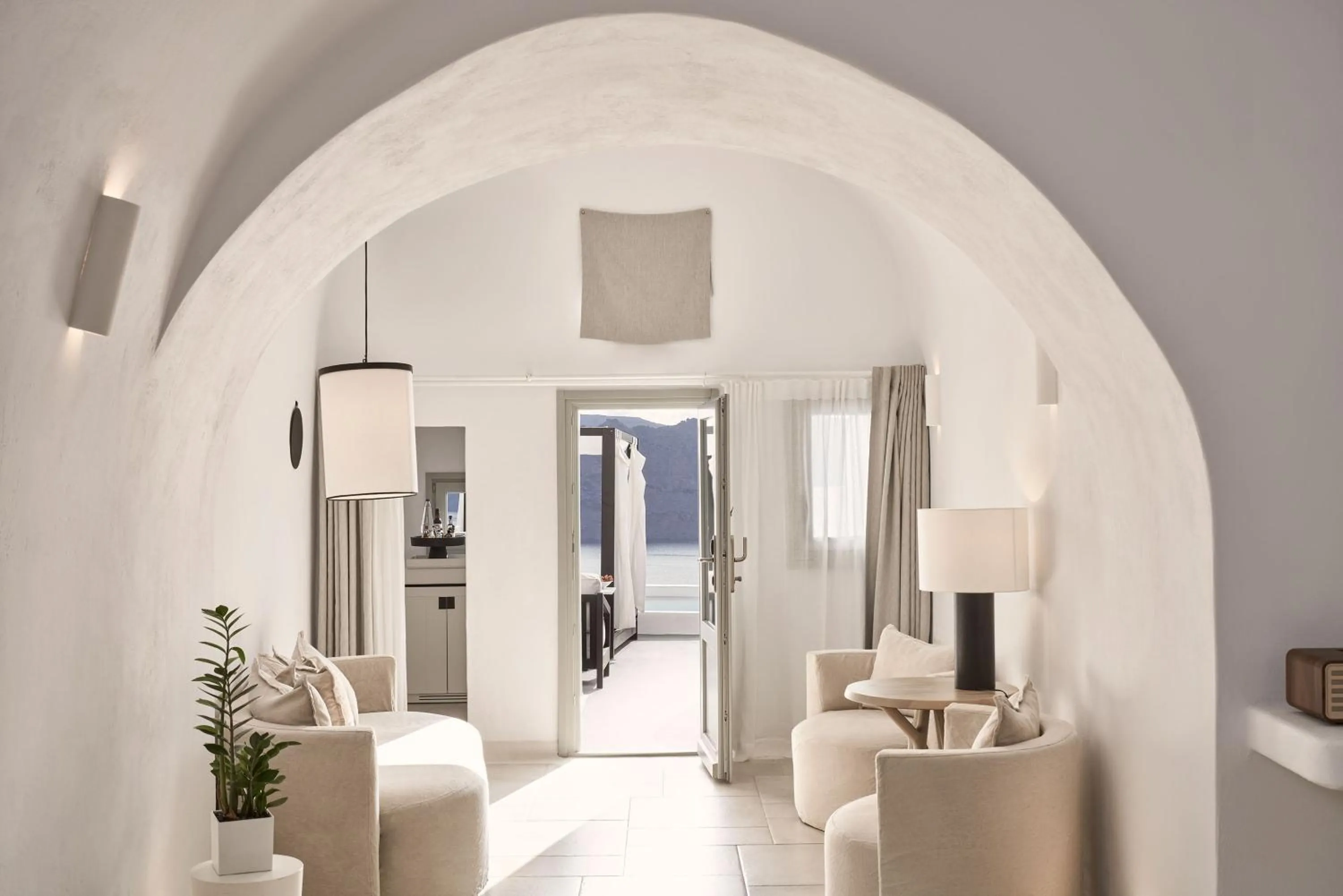 Seating area in Charisma Suites