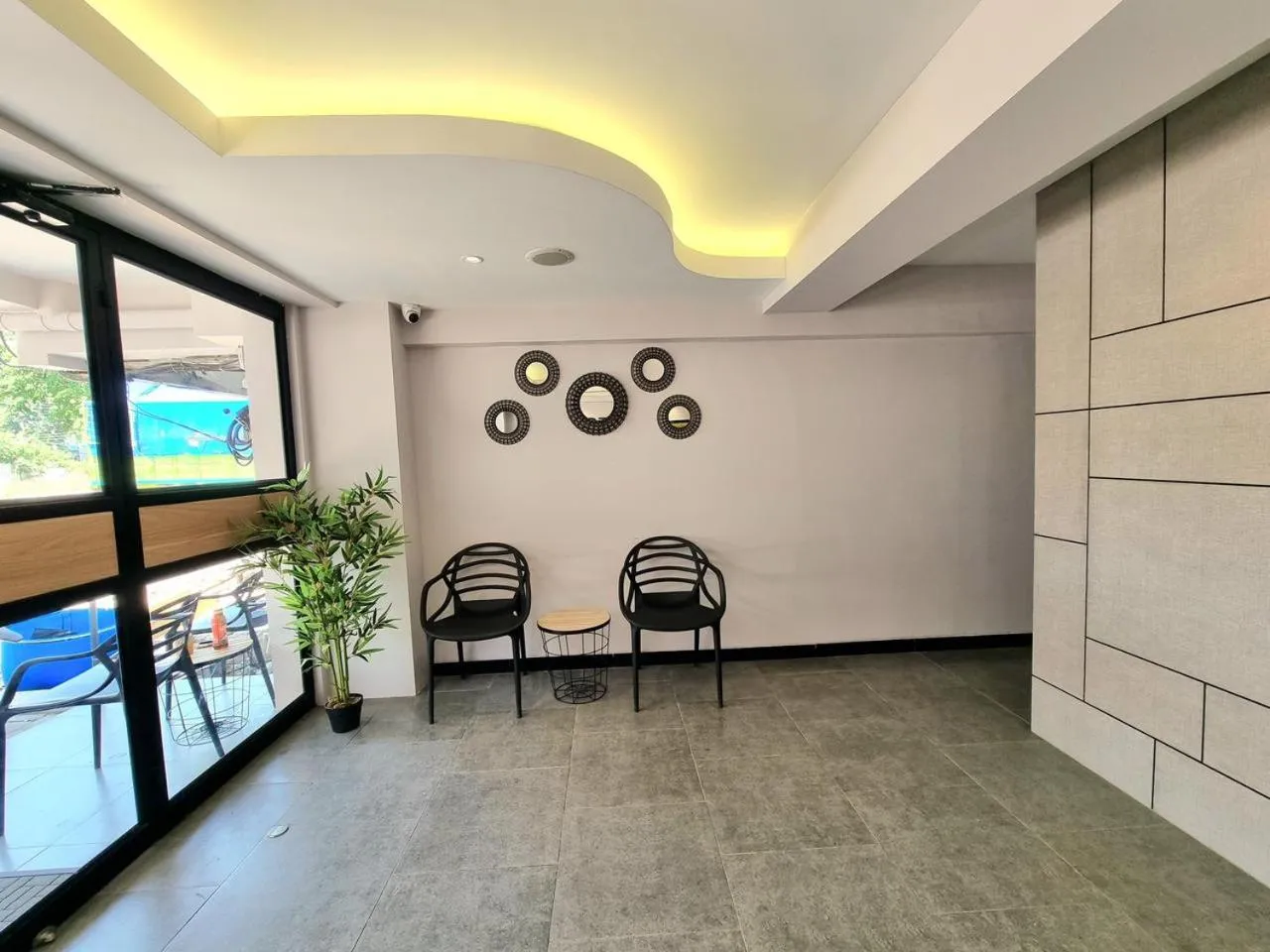 Seating area in Check Inn at Citarum