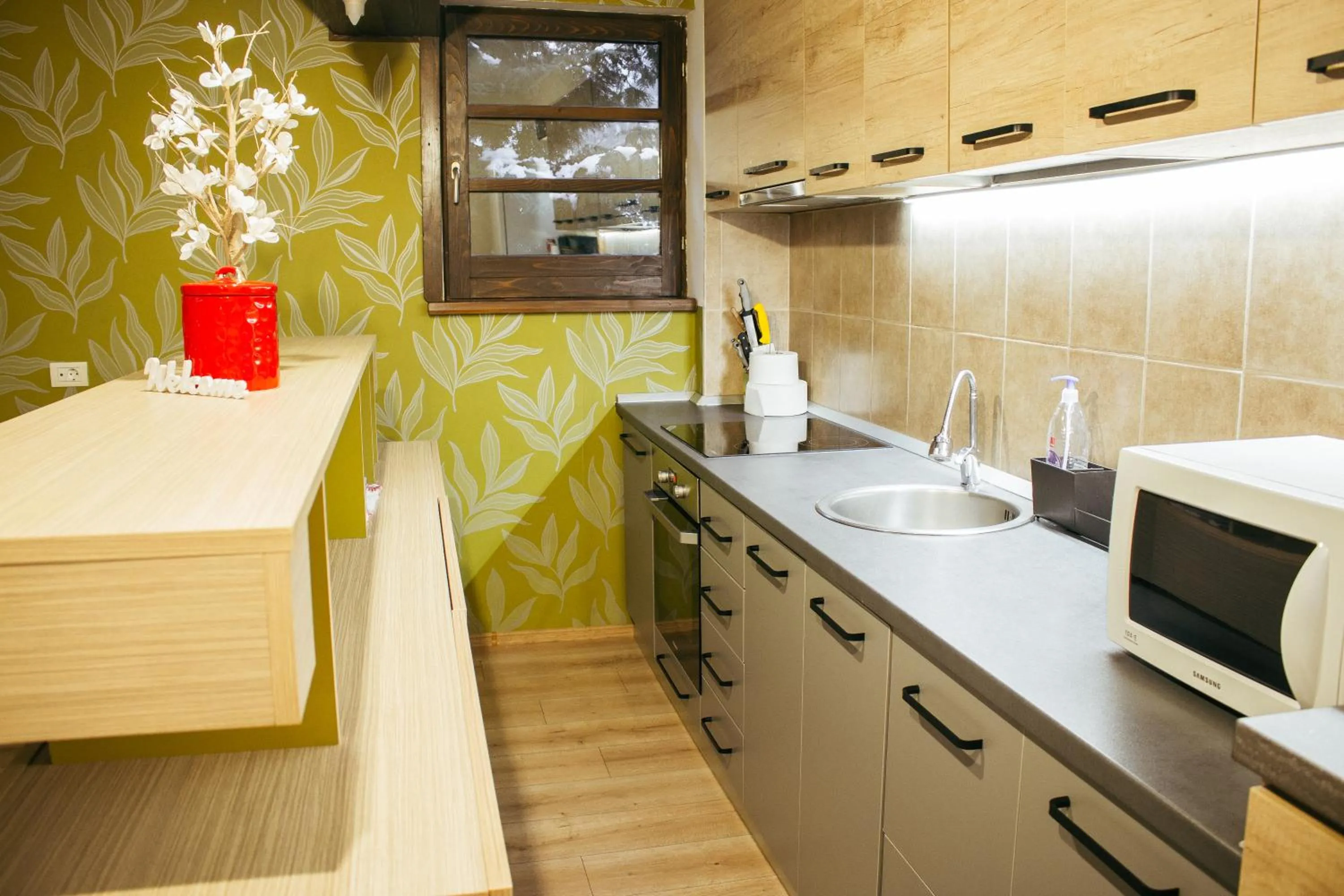 Kitchen or kitchenette in Casa Traian