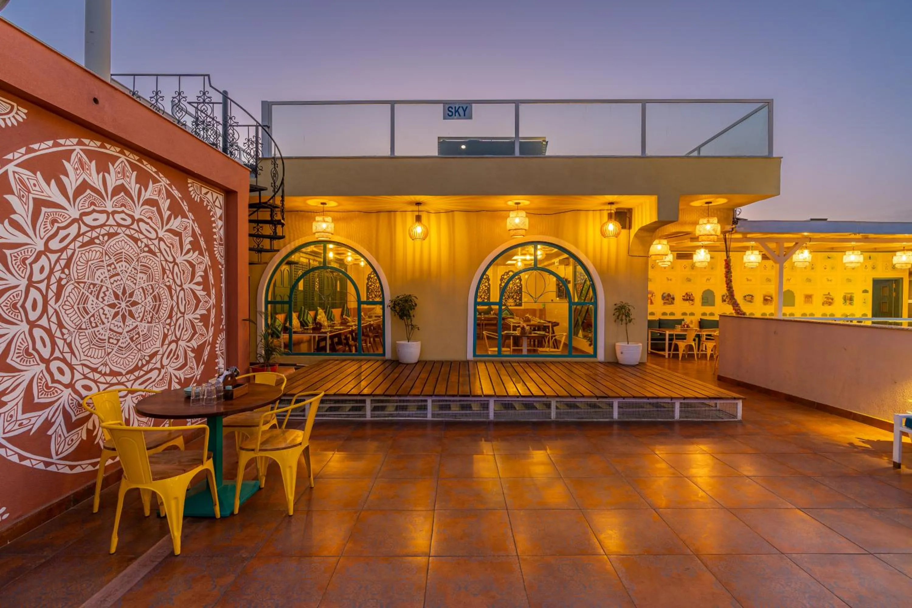 Balcony/Terrace in Blue Door