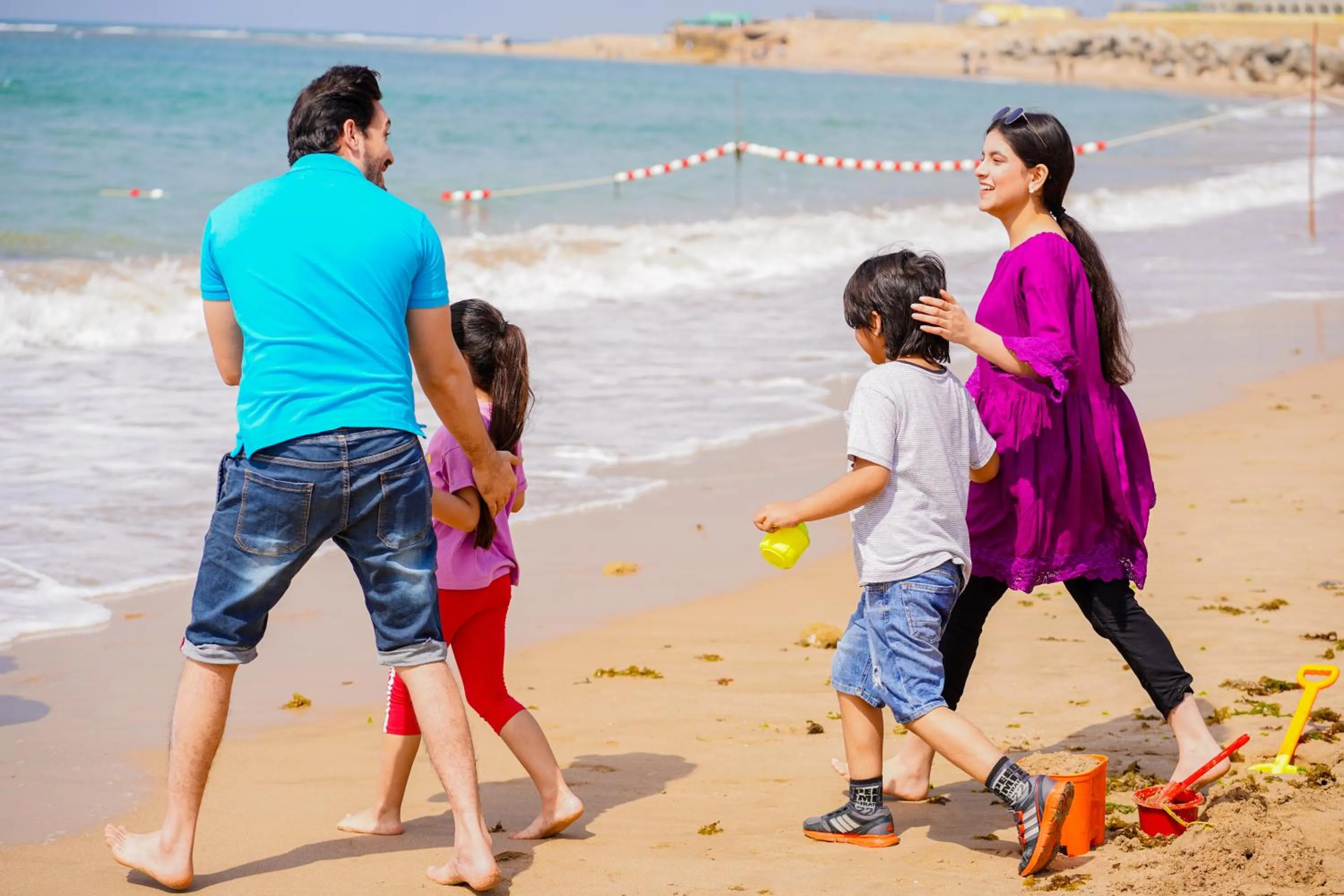 People in Destination Beach Hotel by Dreamworld