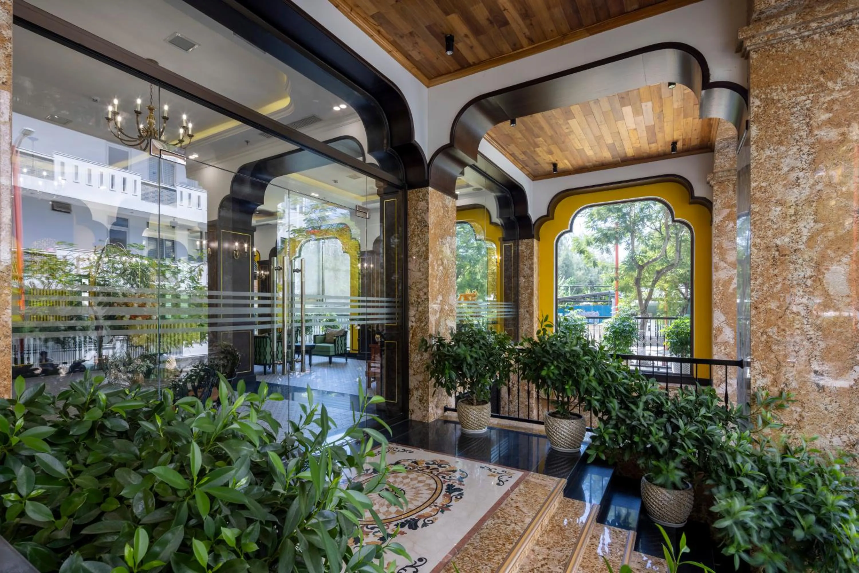 Patio in Charming beauty hotel