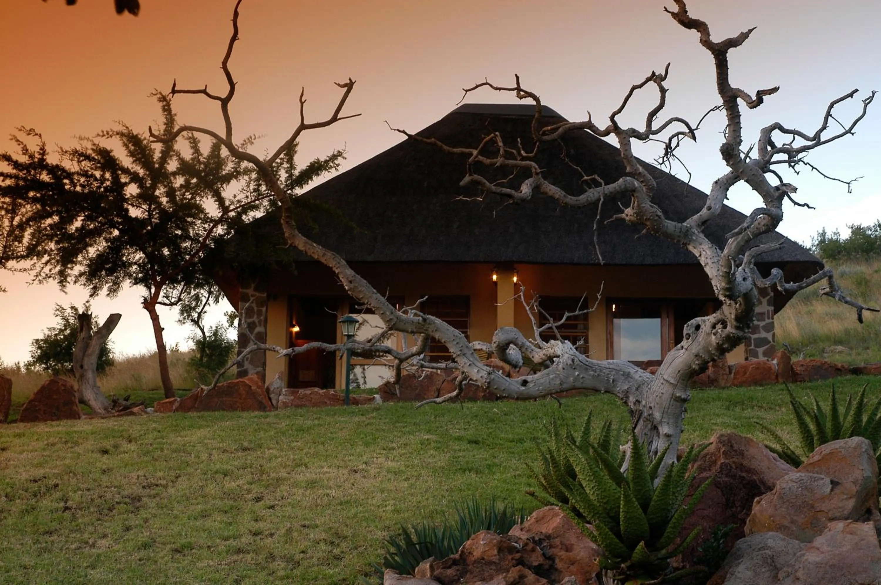 Facade/entrance in Hannah Game Lodge