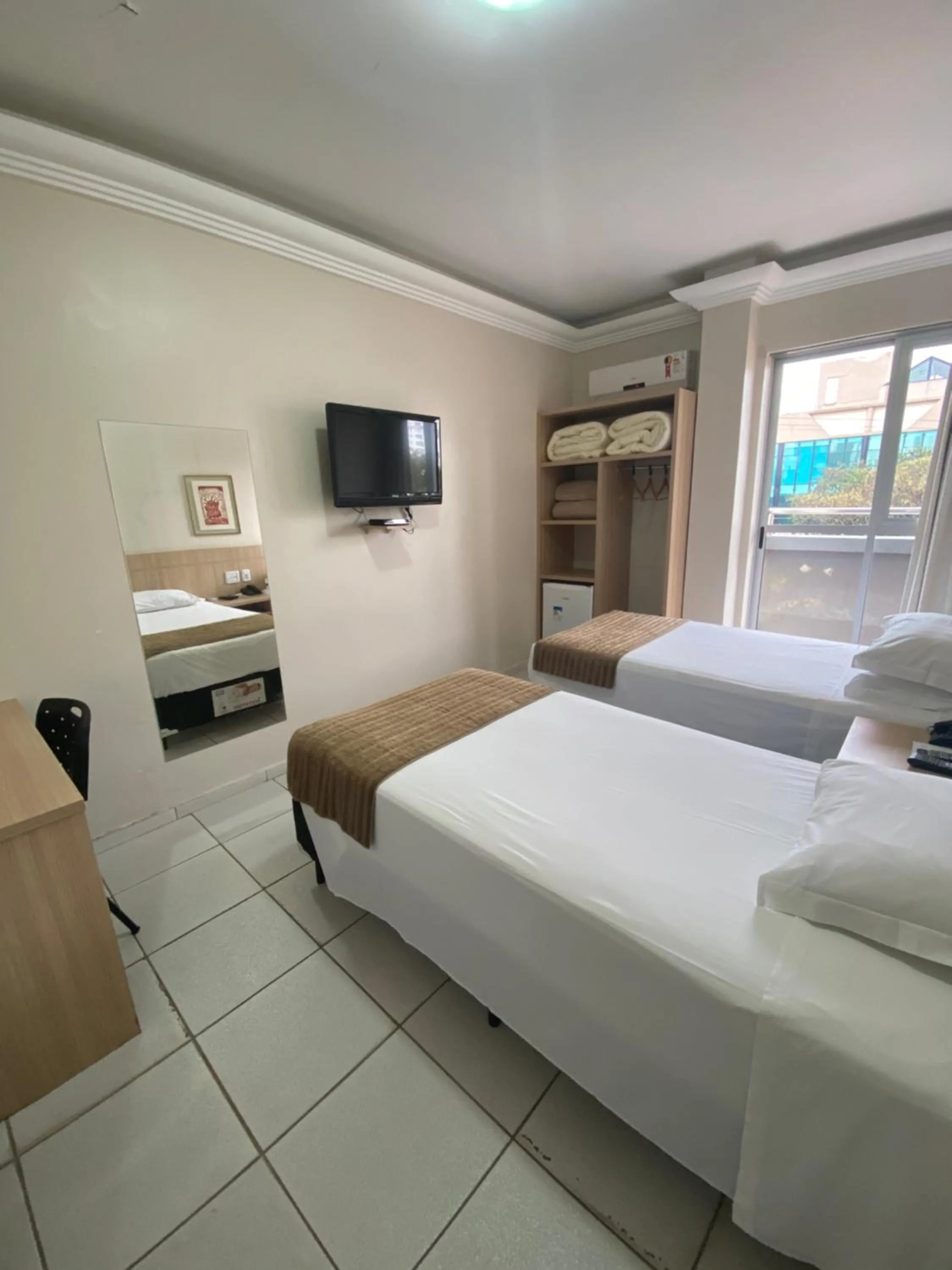Bed in Hotel Desbravador