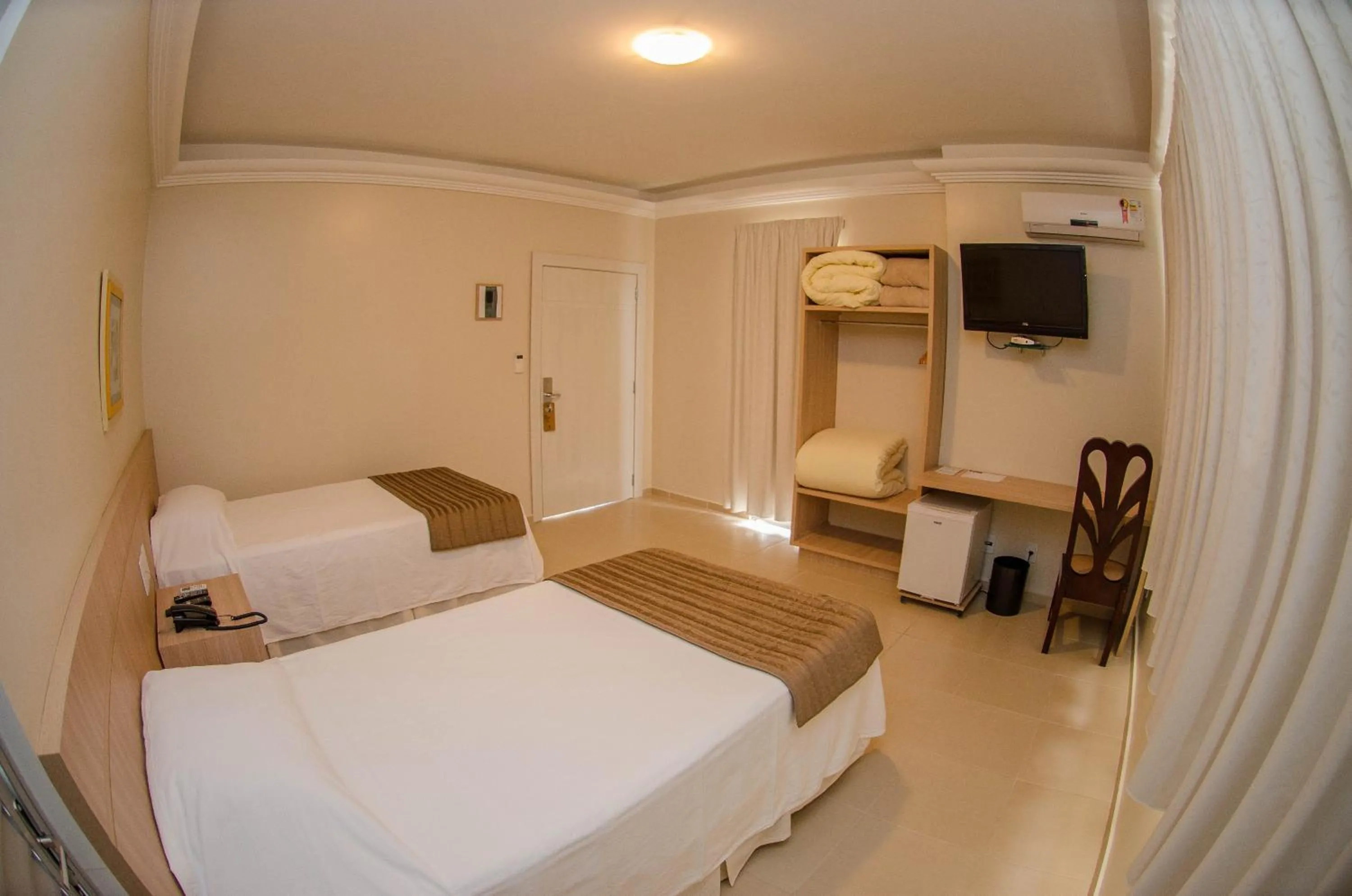 Bed in Hotel Desbravador
