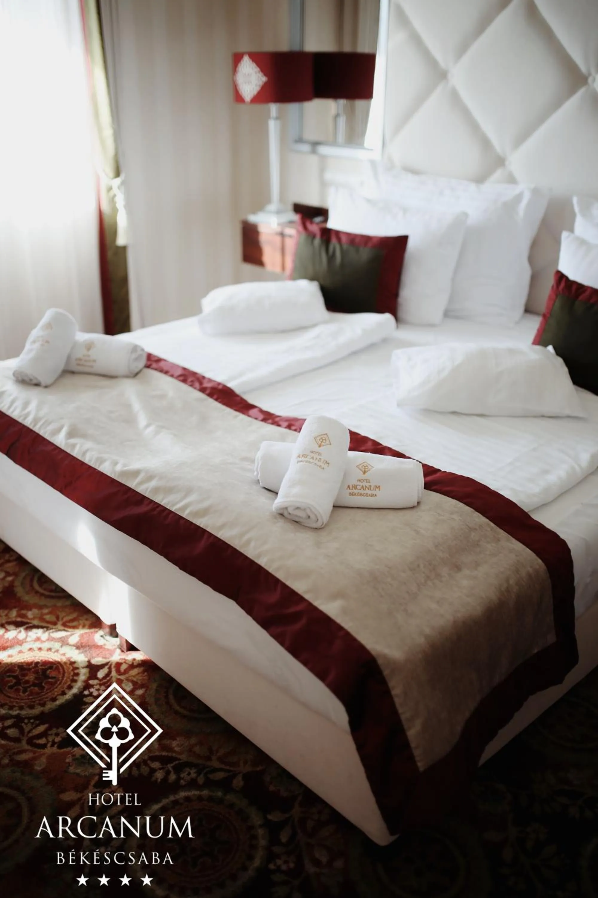 Bed in Arcanum Hotel
