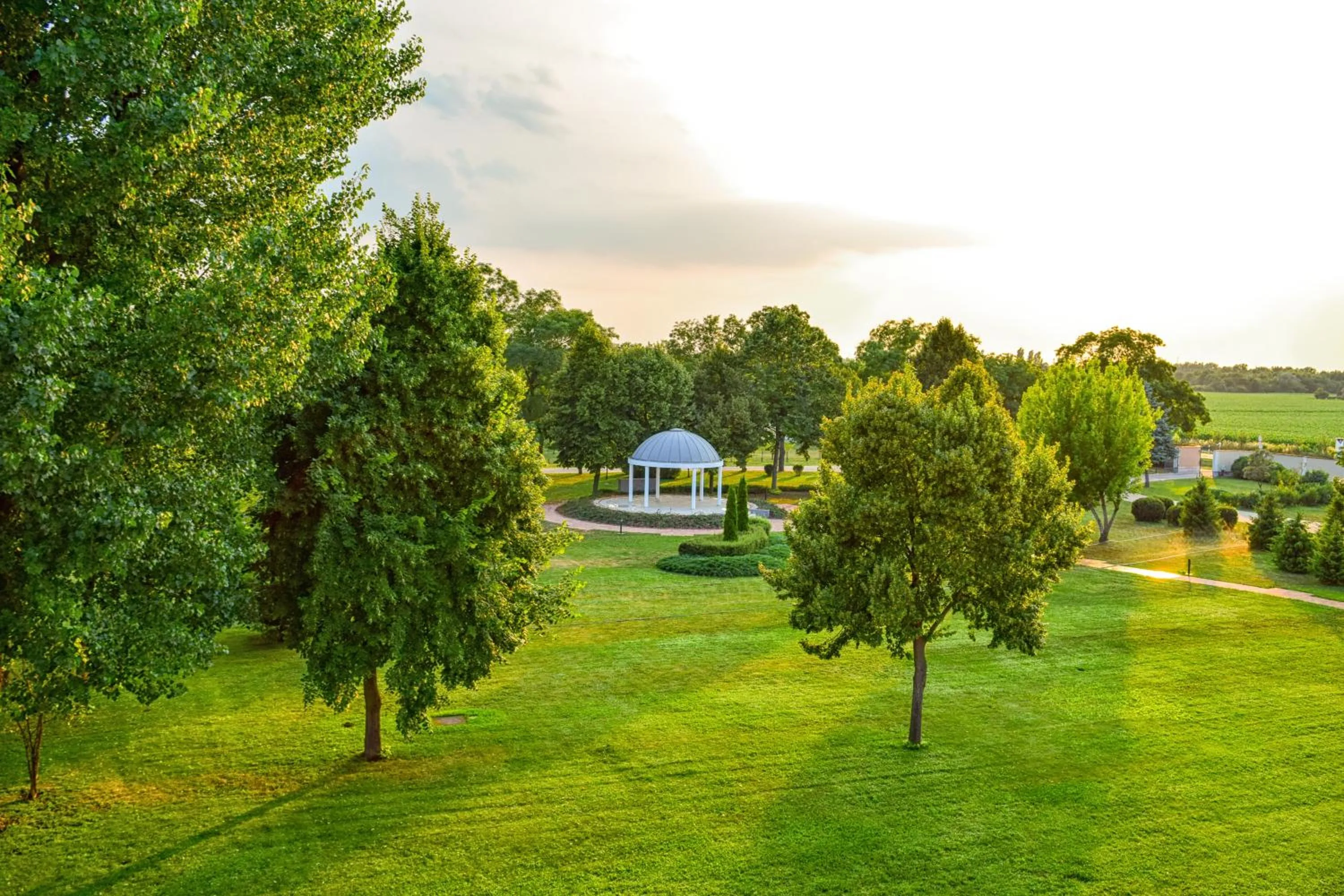 Garden view in Arcanum Hotel