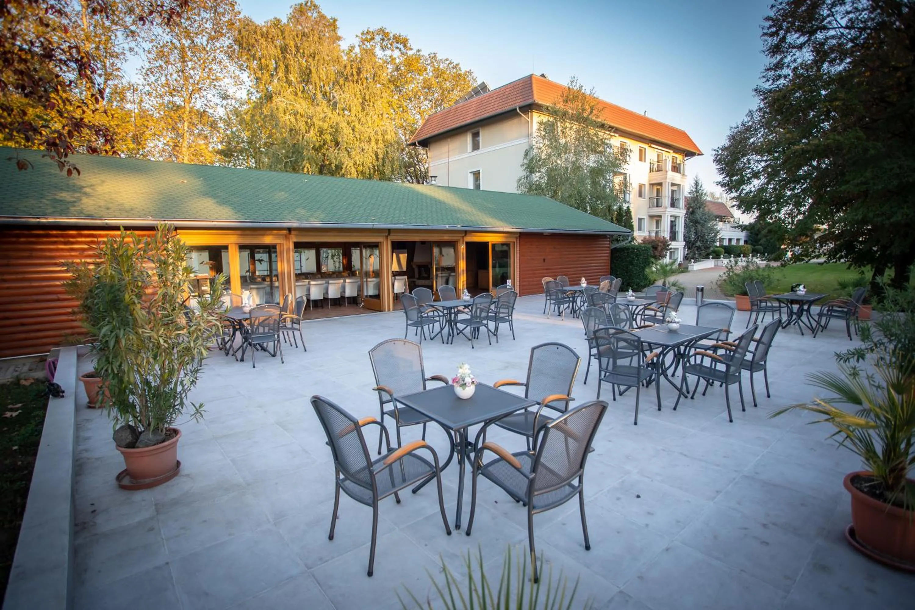 Patio in Arcanum Hotel