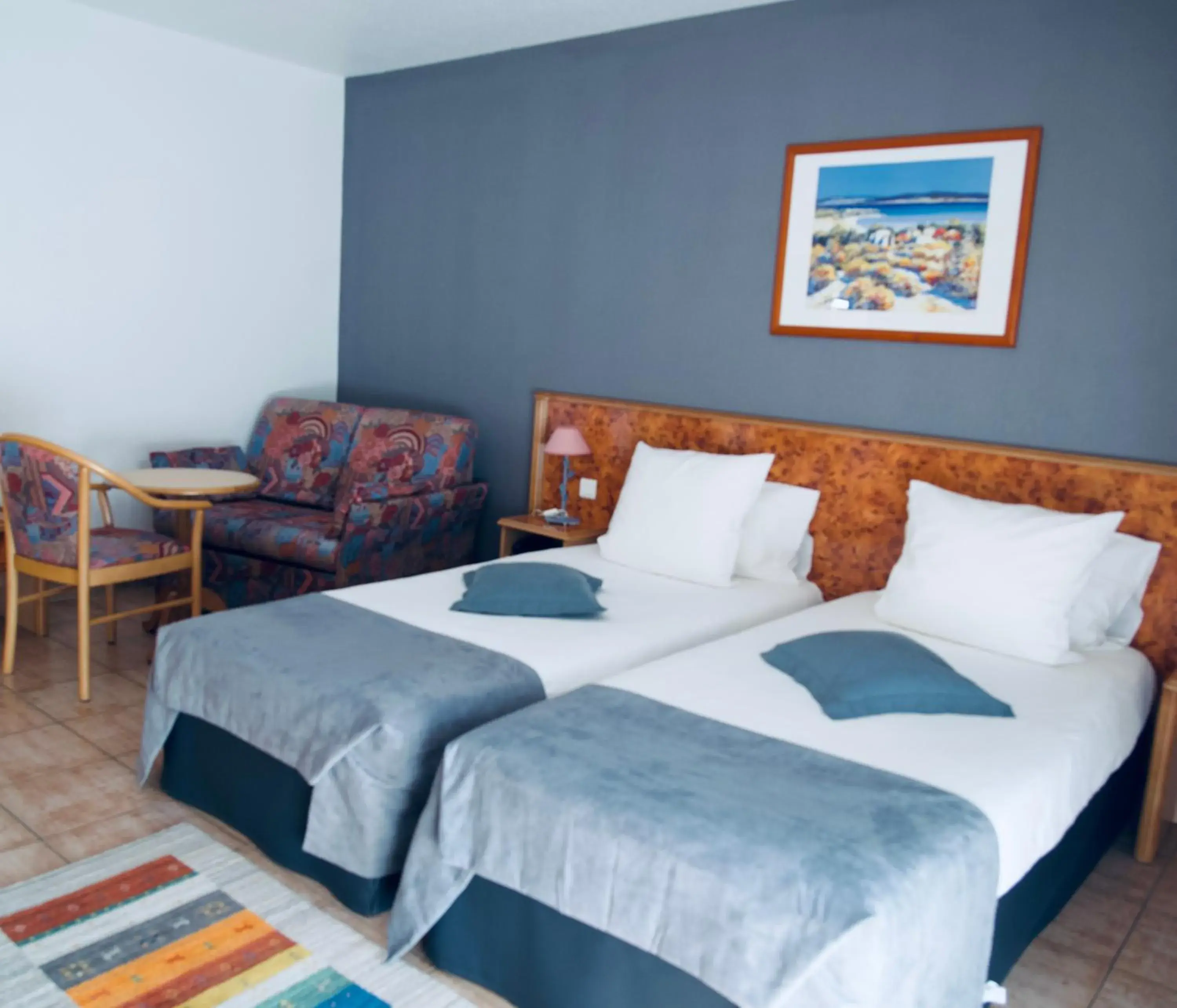 Twin Room with Garden View in Hôtel sud alsace Twin Room with Garden View in Hôtel sud alsace