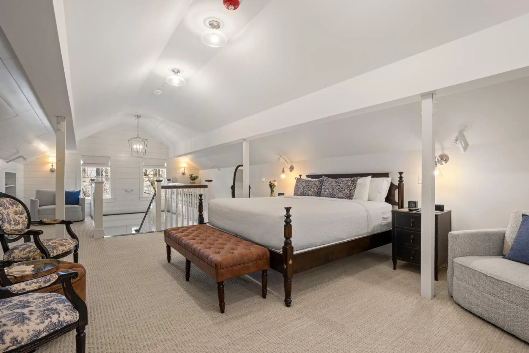 Bed in The Davenport Inn