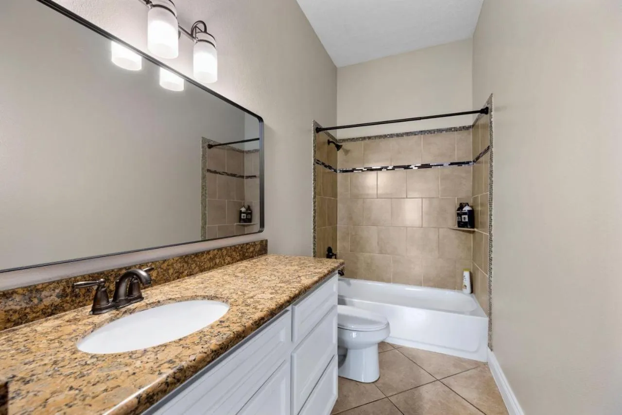 Bathroom in Modern 3 Bedroom with 85 Inch TV