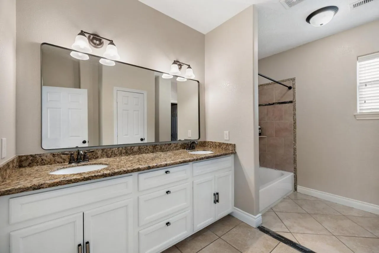 Bathroom in Modern 3 Bedroom with 85 Inch TV