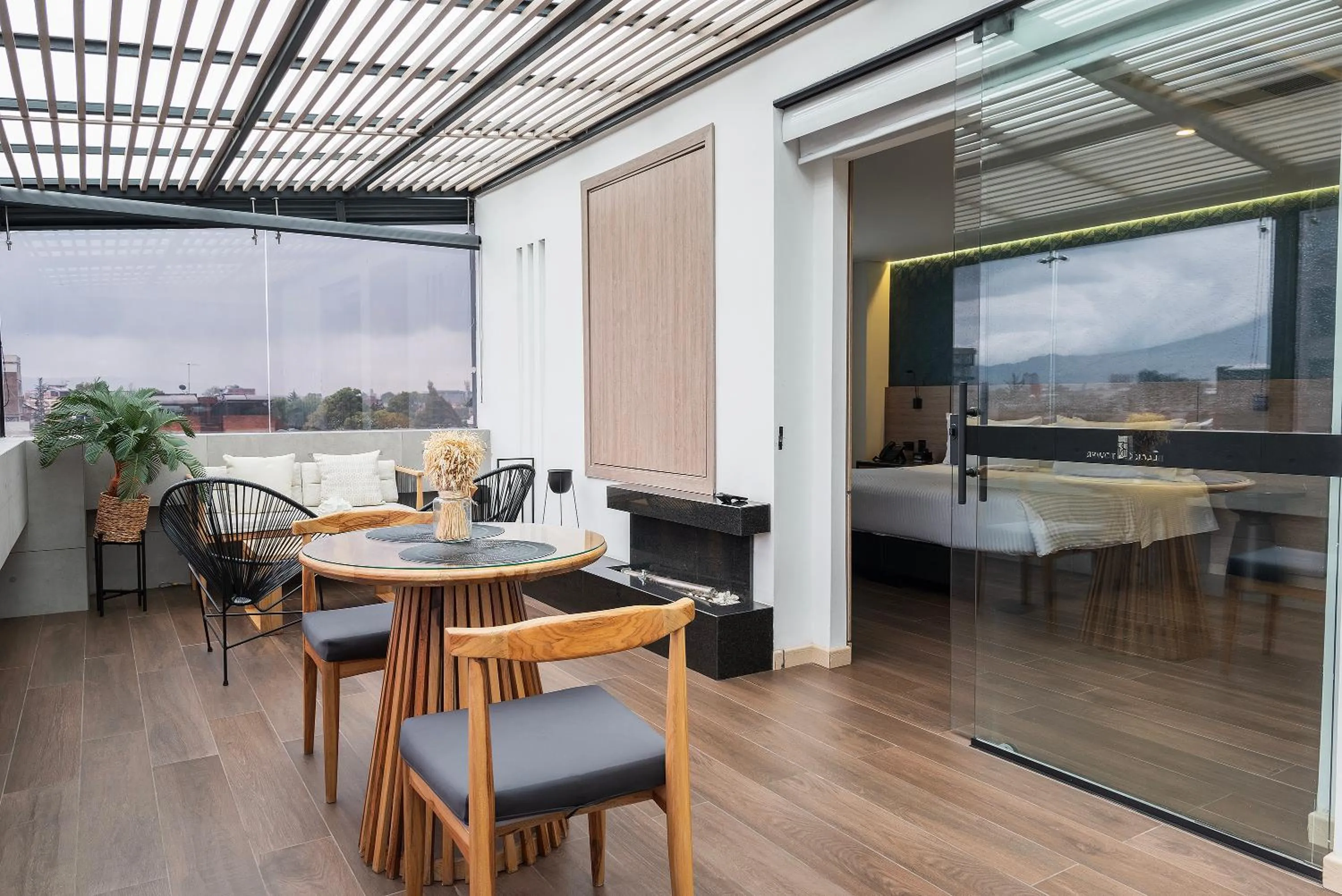 Balcony/Terrace in Hotel Black Tower Premium