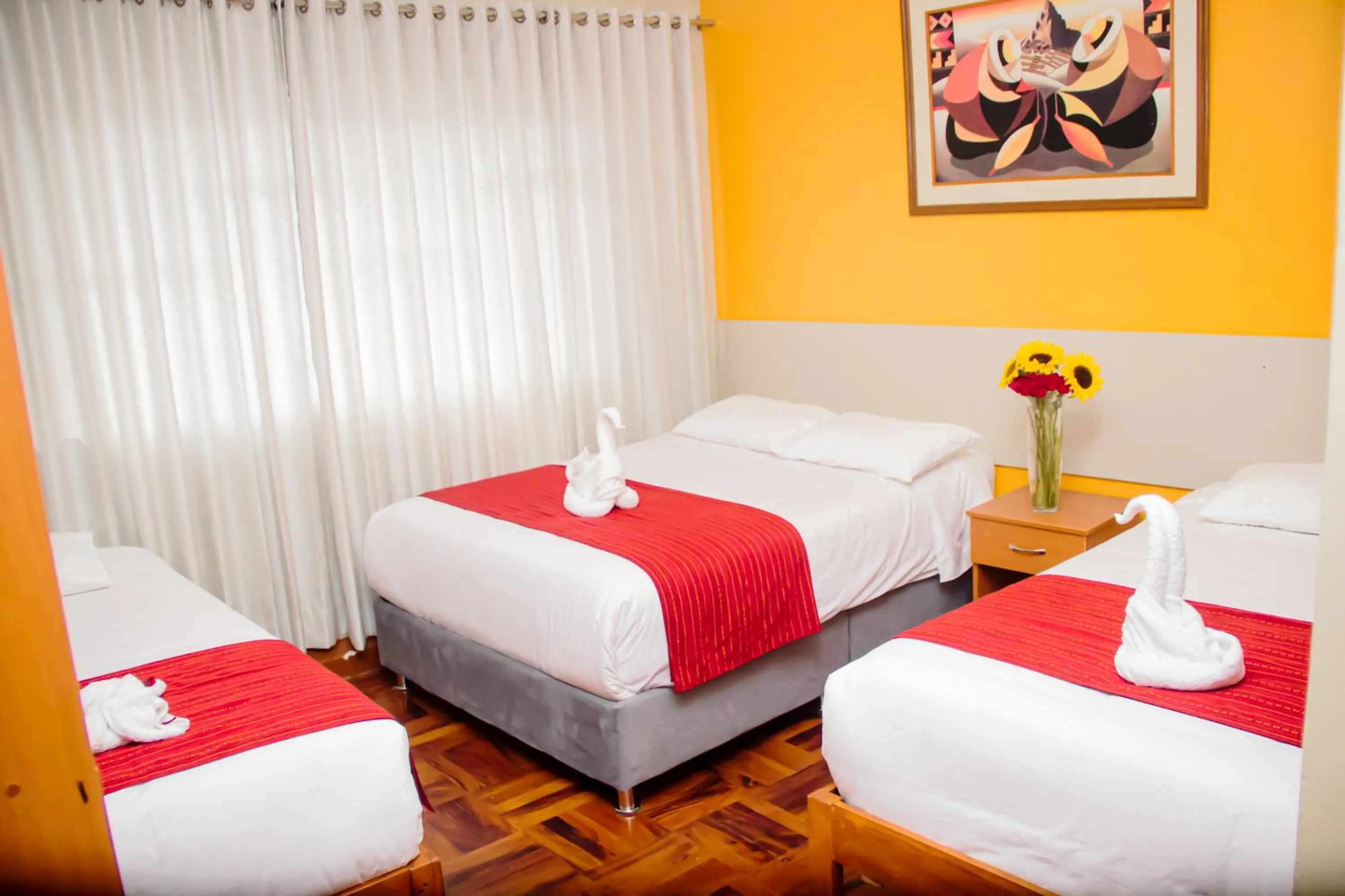 Bed in HOSTAL CASA INKAS