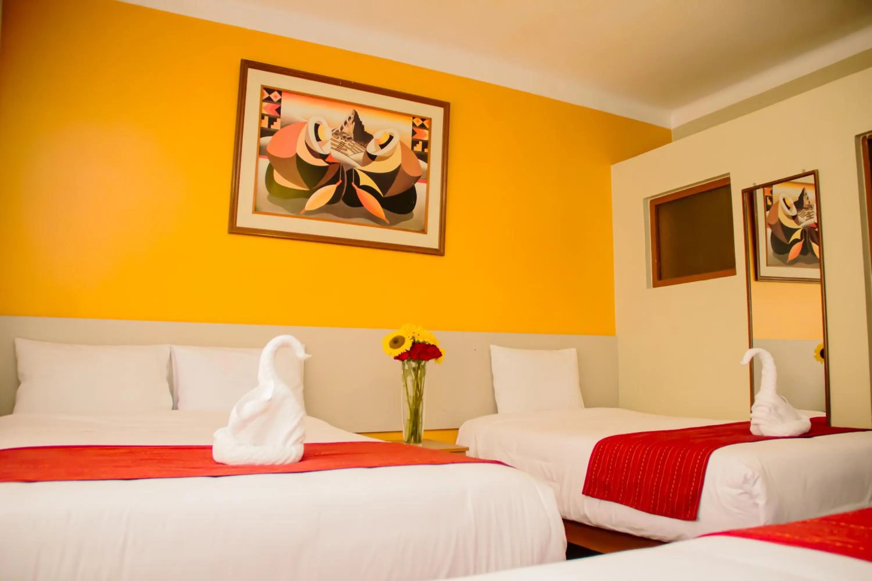 Bed in HOSTAL CASA INKAS