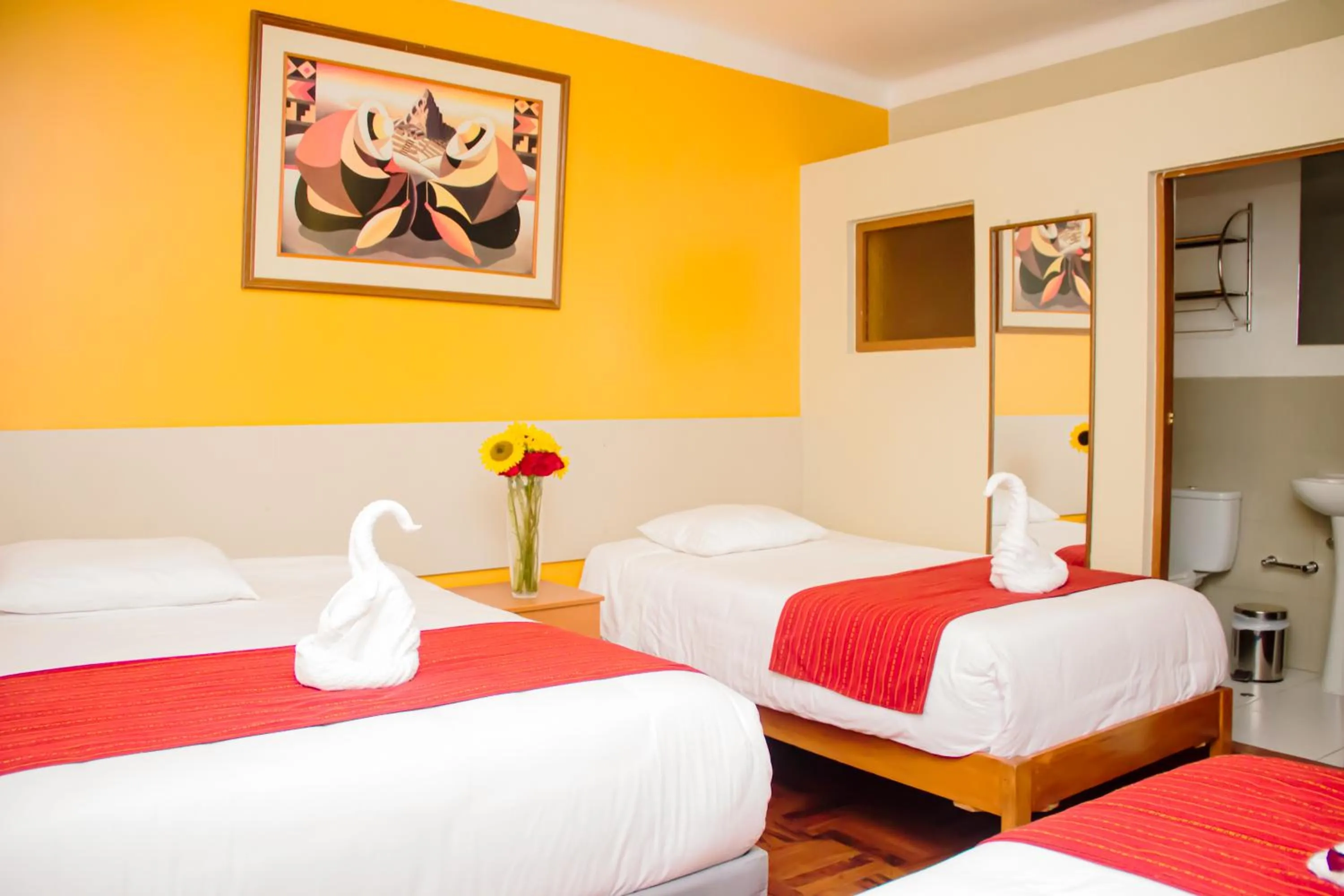 Bed in HOSTAL CASA INKAS