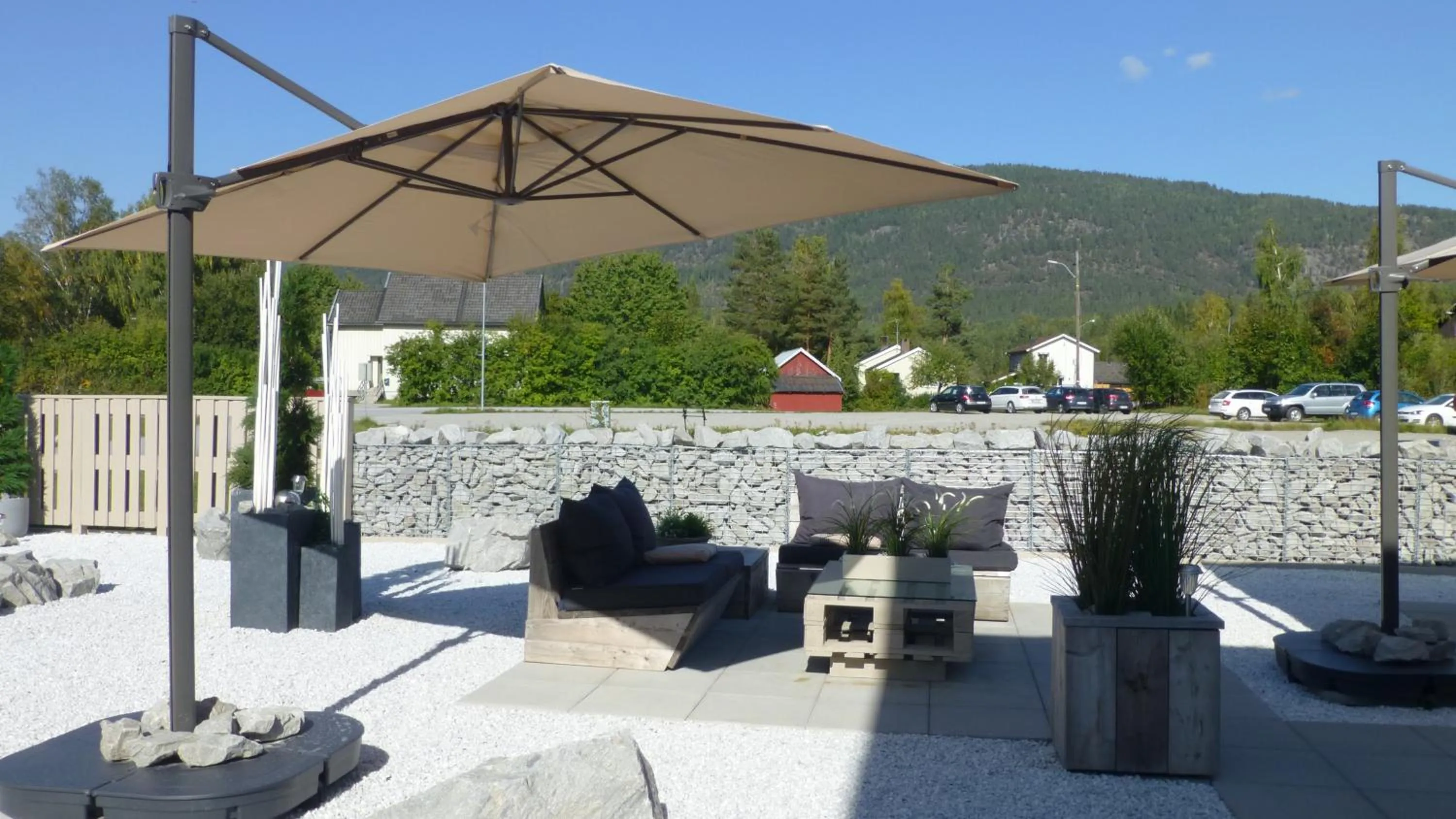 Garden in Løvheim Gjestehus