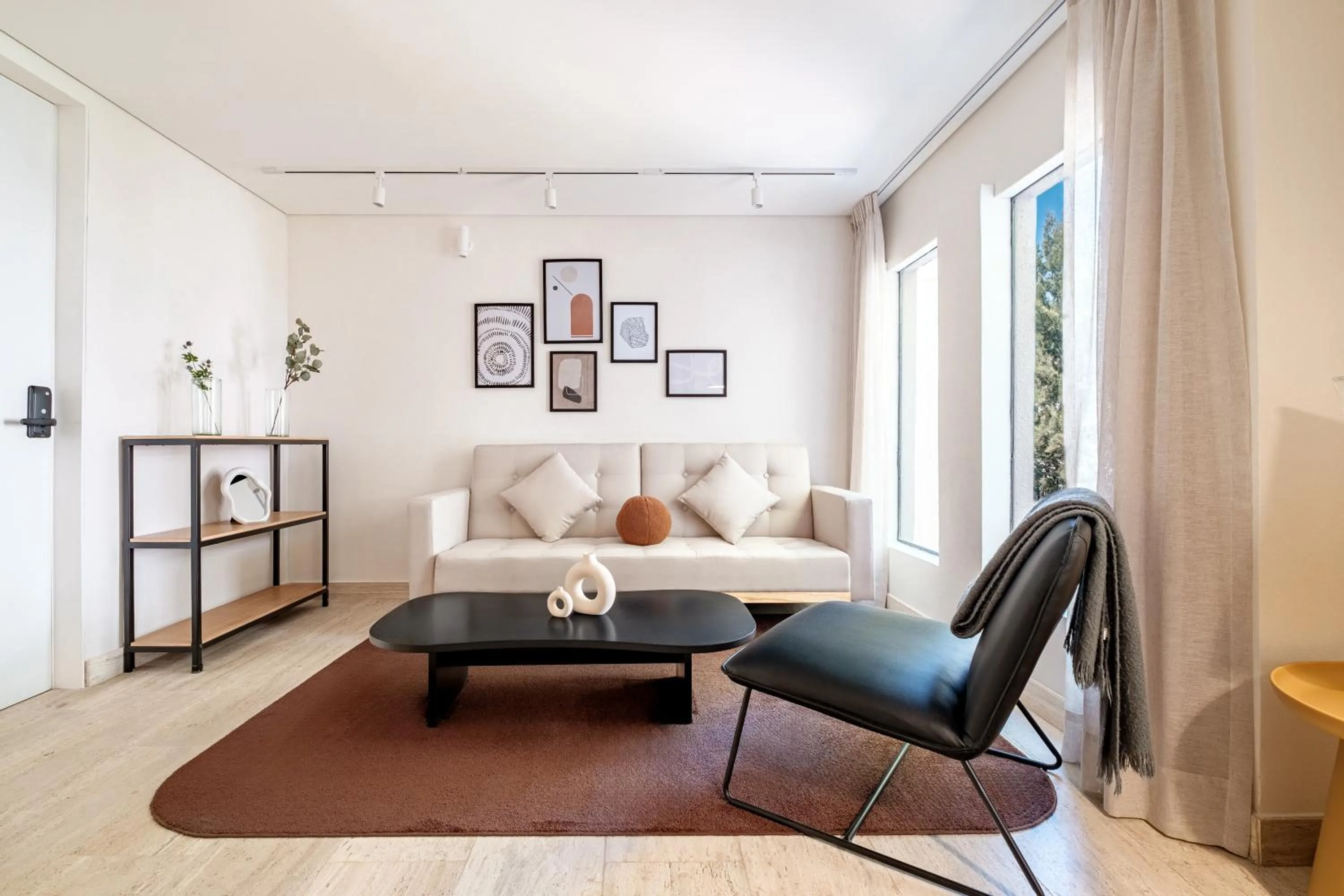 Living room, Bed in Nido Condesa