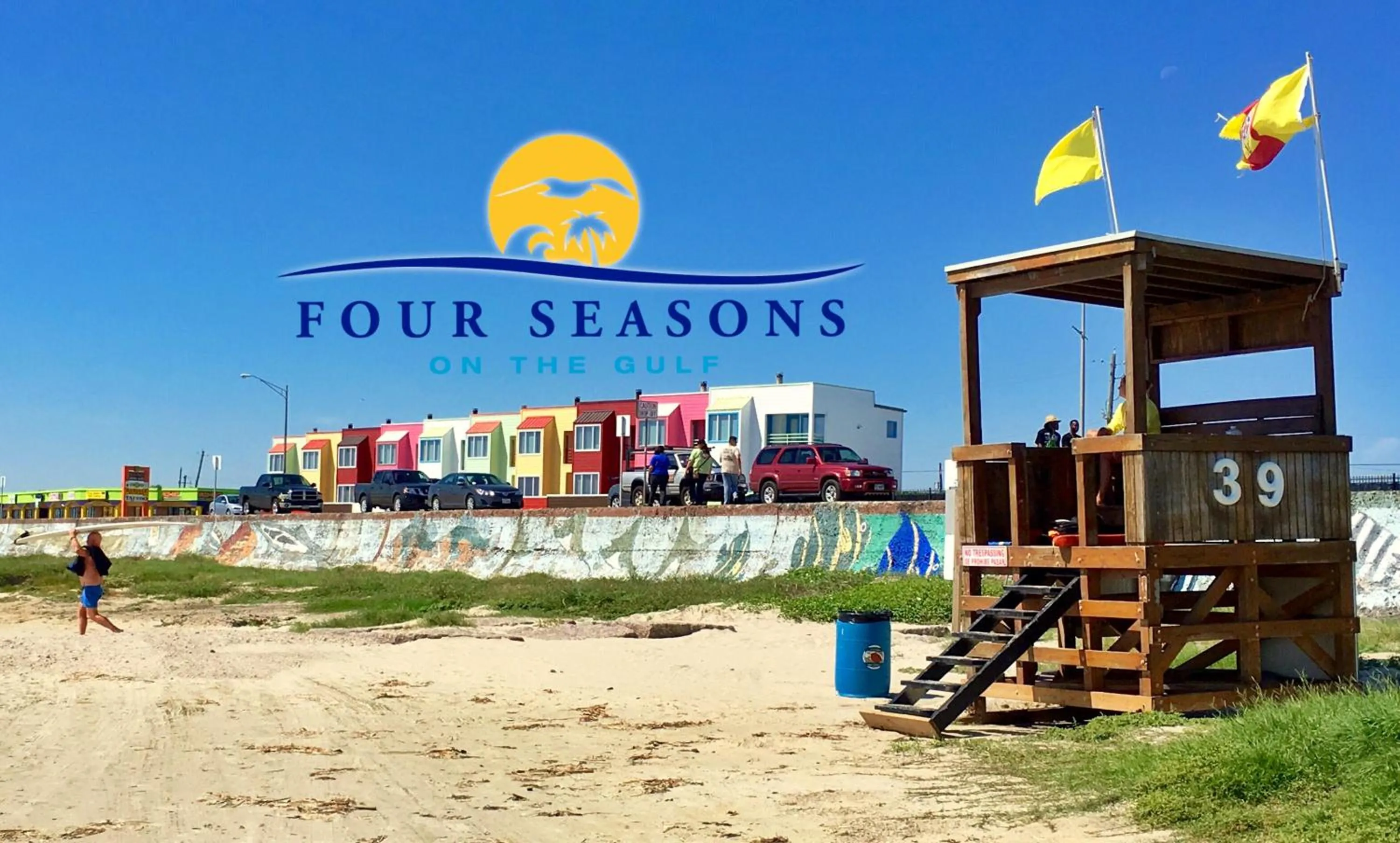 Beach in Four Seasons on the Gulf