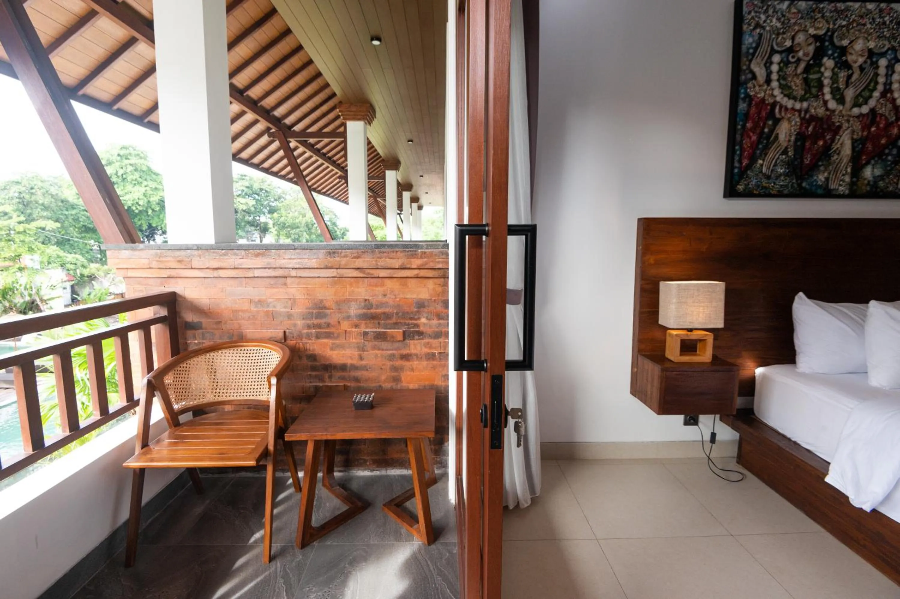 Bed in Griya Shanti Suites